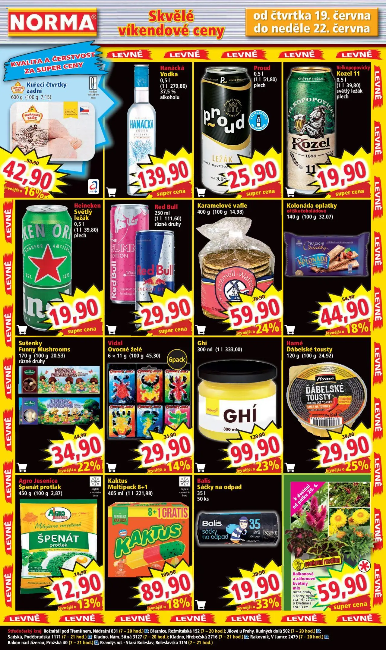 Norma leták od 16.06.2025 | Strana: 7 | Produkty: Kozel, Plech, Red Bull, Kuře