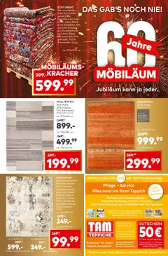 Porta! Möbiläumskracher in allen Abteilungen - Bad Vilbel-Dortelweil – gültig ab 07.09.2025 | Seite: 8 | Produkte: Teppich