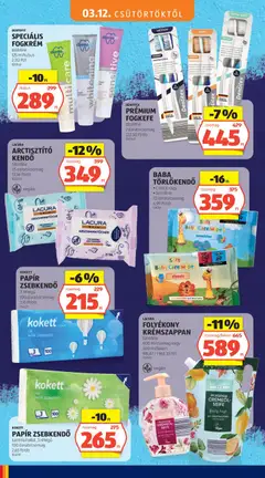 Aldi akciós újság - amely érvényes a következő dátumtól: 12.03.2026 | Oldal: 22 | Termékek: Kendő, Törlőkendő, Aloe vera, Fogkefe
