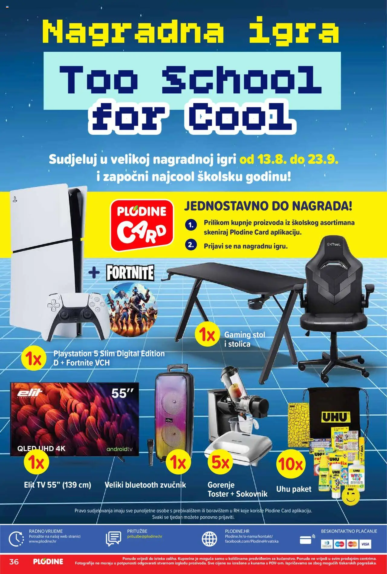 Plodine katalog | vrijedi od 13.08.2025 | Stranica: 38 | Proizvodi: Sokovnik, Stol, Playstation, Zvučnik