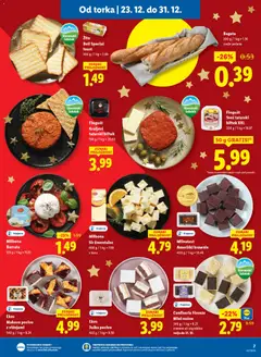 Lidl katalog akcije – veljaven od 23.12.2025 | Stran: 7 | Izdelki: Toast, Ementalec, Sir