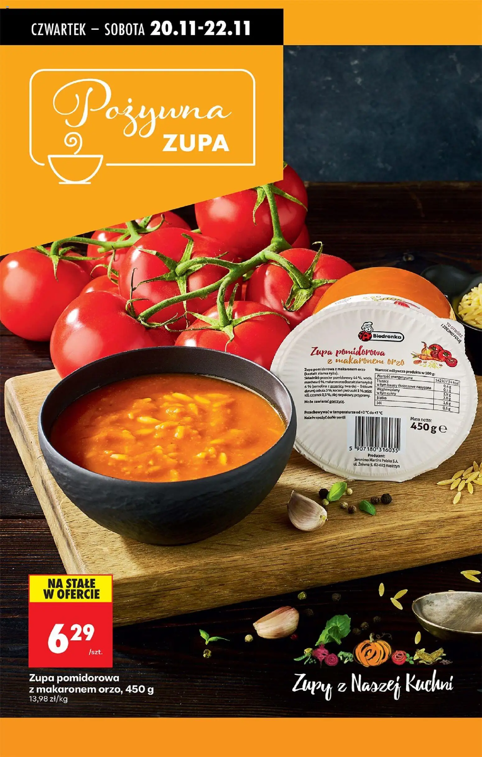 Biedronka gazetka - Oferta w tym tygodniu od 20.11.2025 | Strona: 87 | Produkty: Czosnek, Zupa, Olej, Sól