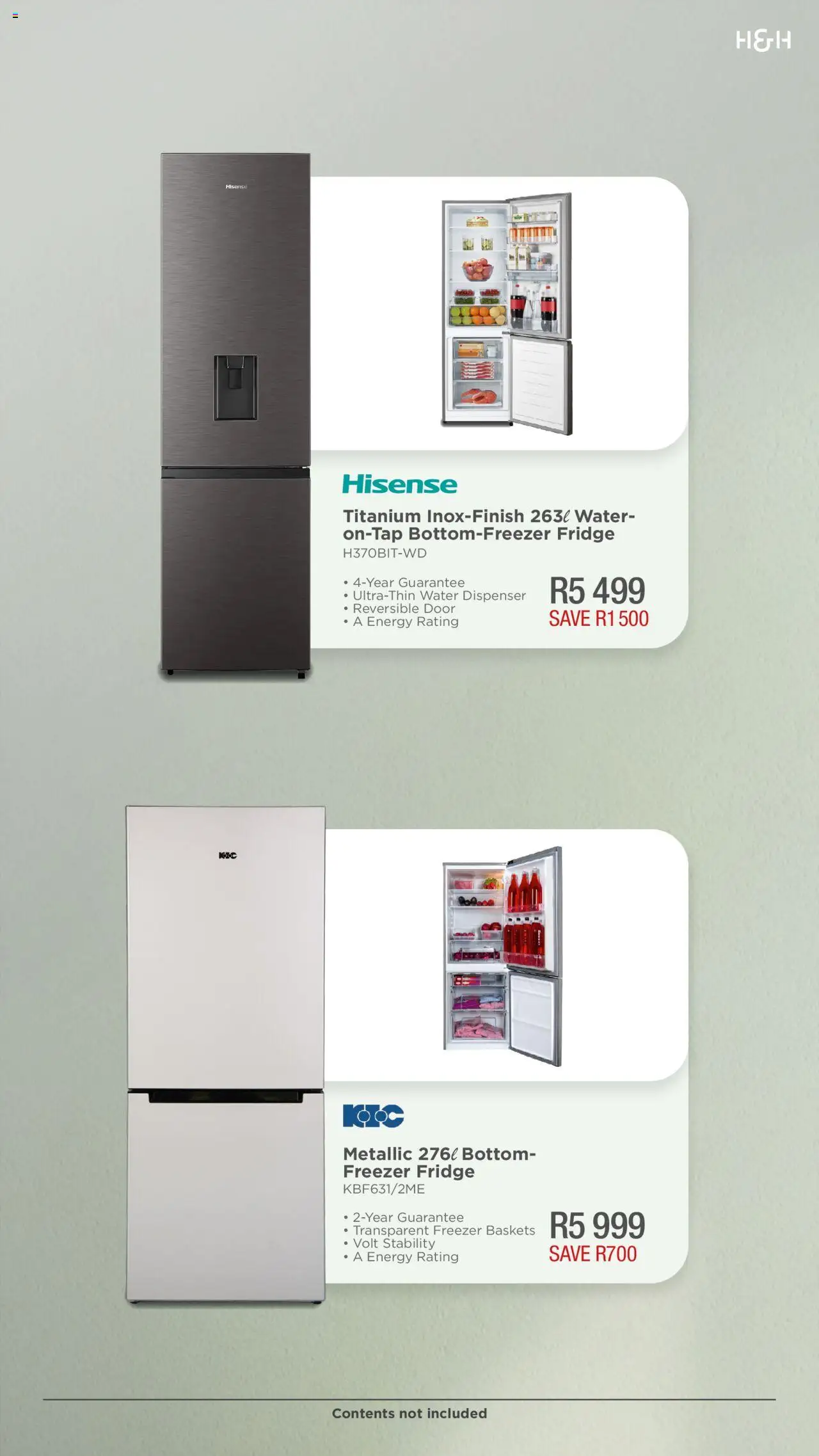House and Home - Cooling Catalogue │ valid from 04.08.2025 | Page: 12 | Products: Freezer, Freezer fridge, Fridge, Water