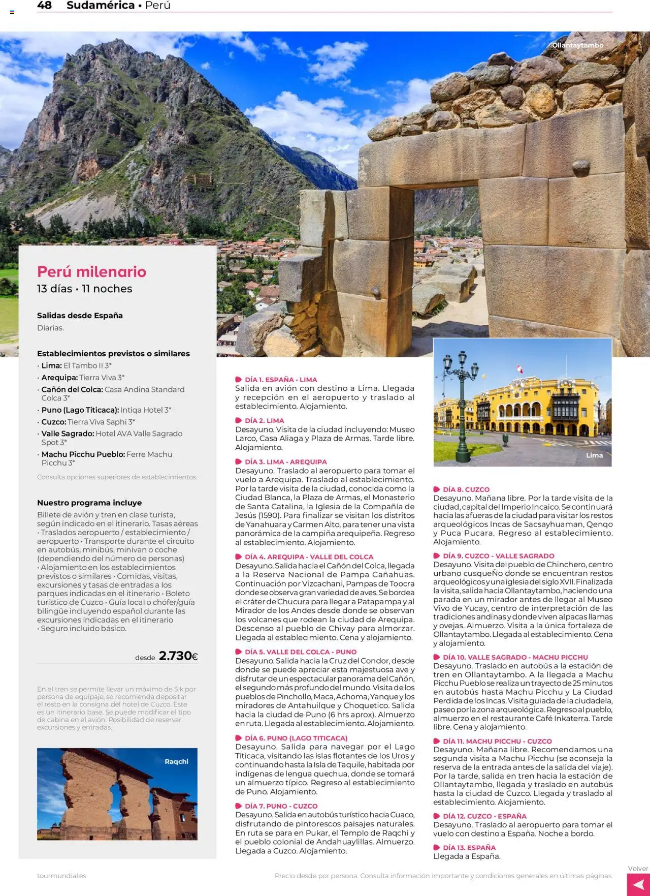 Viajes El Corte Inglés Centroamérica y Sudamérica │ válido desde el 01.01.2025 | Página: 48 | Productos: Lima, Café