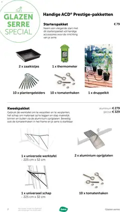 Aveve Glazen serre - Voorbeeld van een folder van Aveve, geldig van 19.03.2026 | Pagina: 7 | Producten: Thermometer, Werktafel