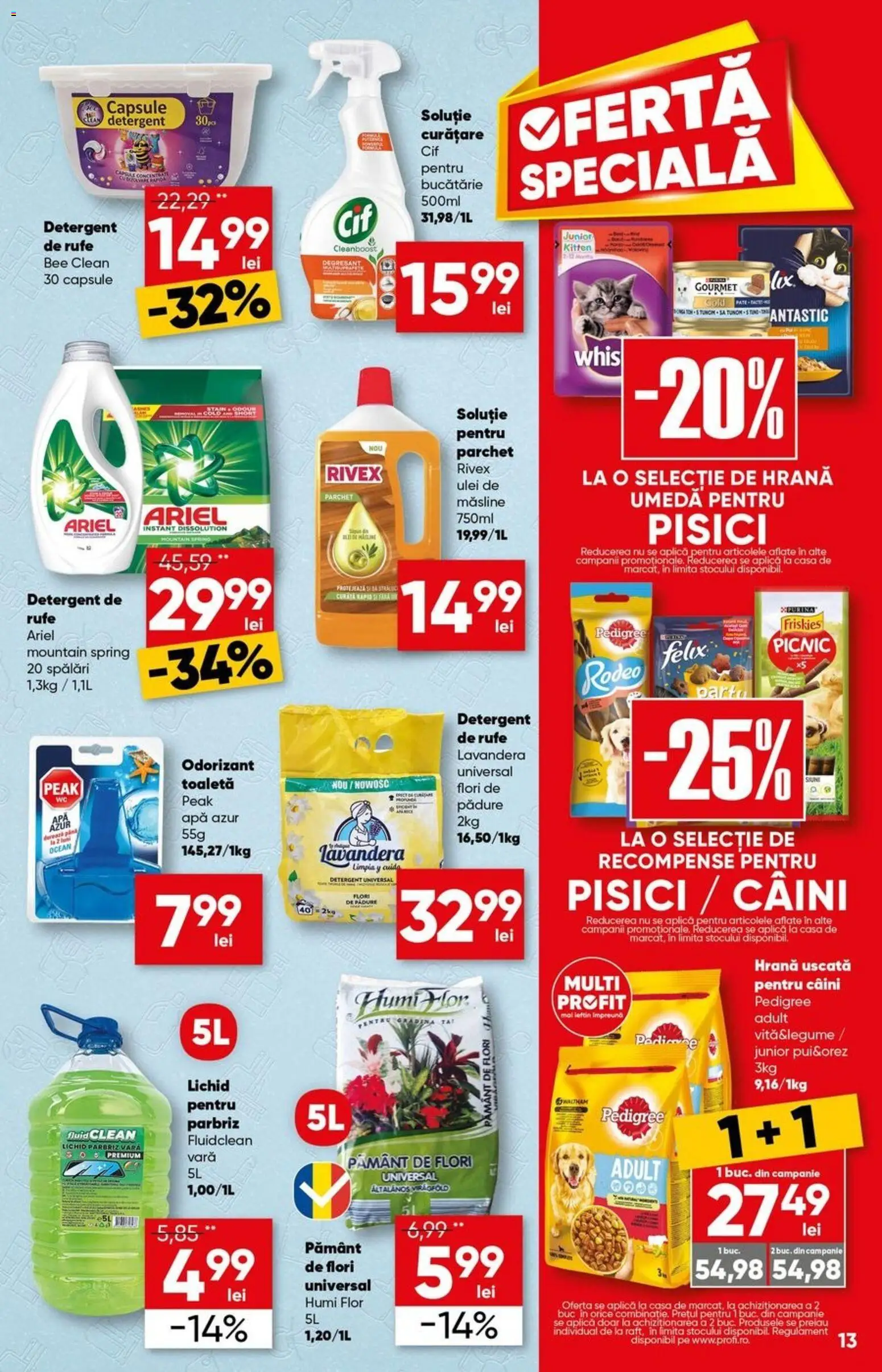 Noul catalog Profi – valabil de la 15.04.2026 | Pagină: 13 | Produse: Pomelo, Bucătărie, Detergent, Apă