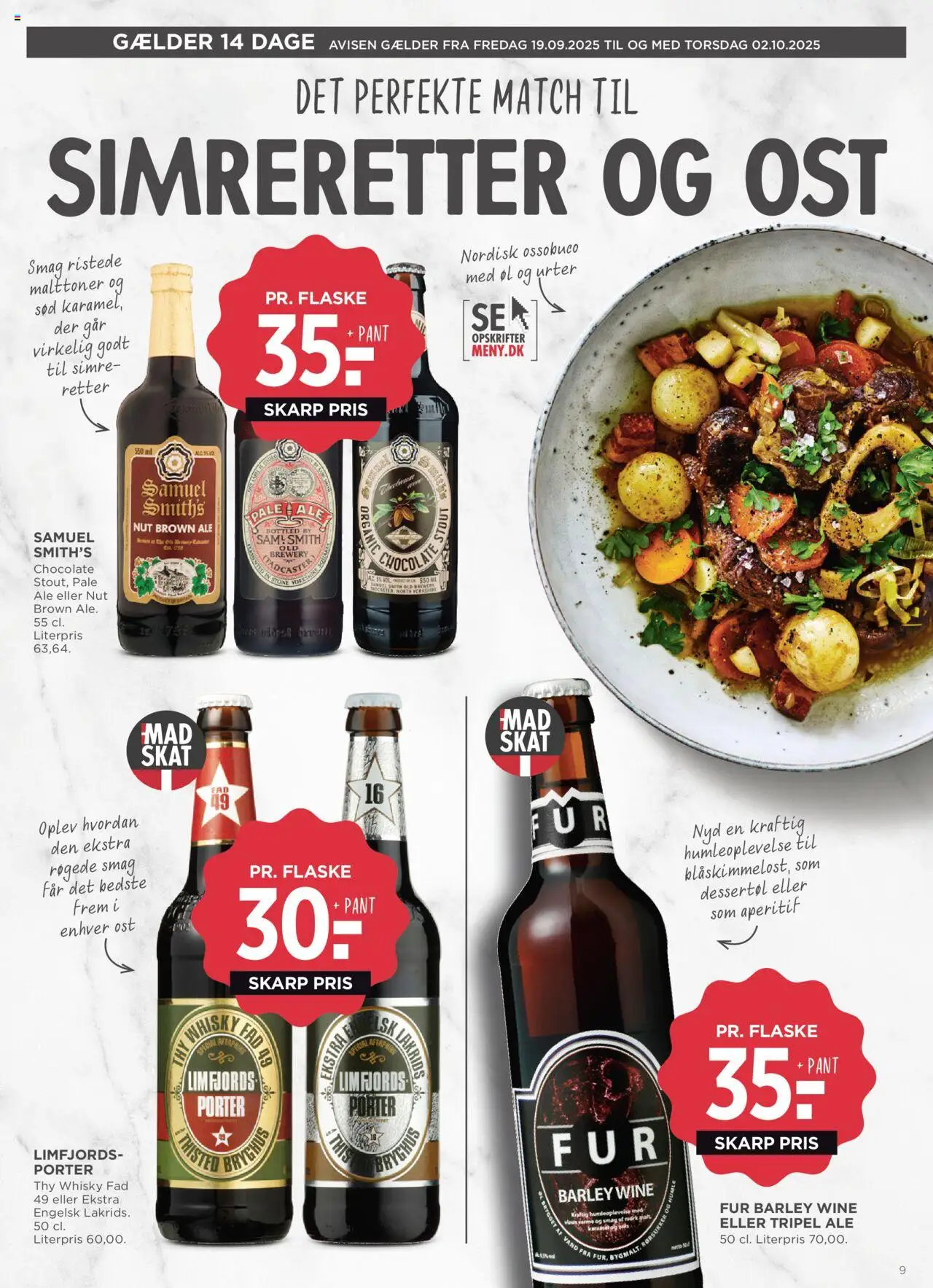 Meny tilbudsavis – gyldig fra 19.09.2025 | Side: 48 | Produkter: Ost, Whisky, Lakrids, Søm