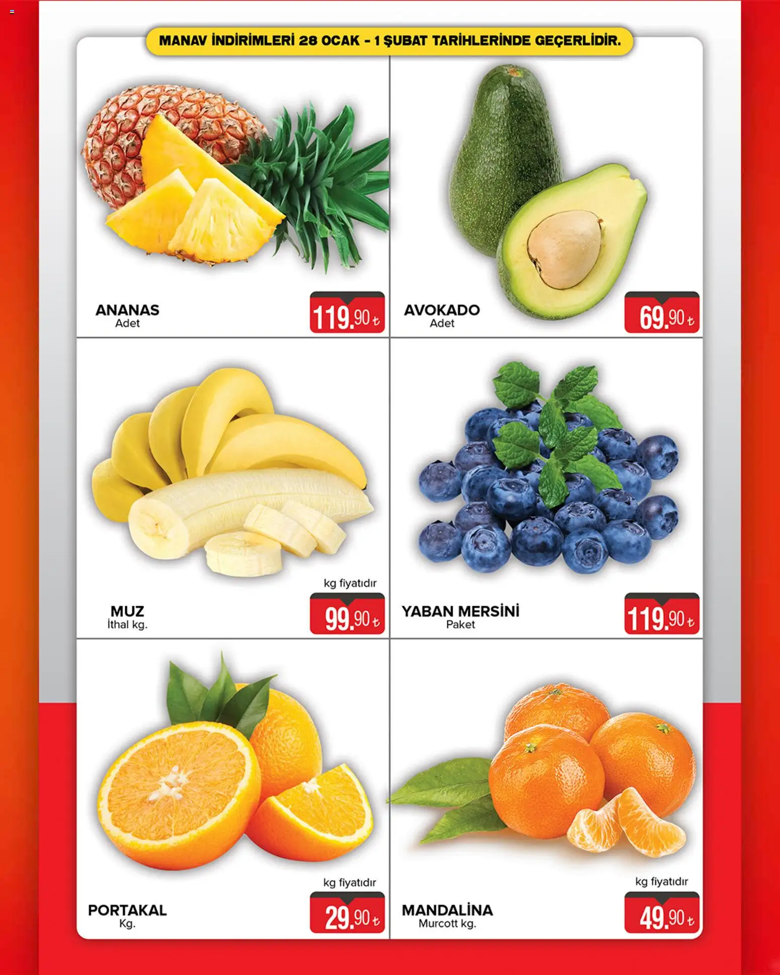 Seyhanlar Market Panula Balat'ta Fırsatlar Devam Ediyor - 28.01.2026 tarihinden itibaren geçerlidir | Sayfa: 7 | Ürünler: Portakal, Ananas, Mandalina, Yaban mersini