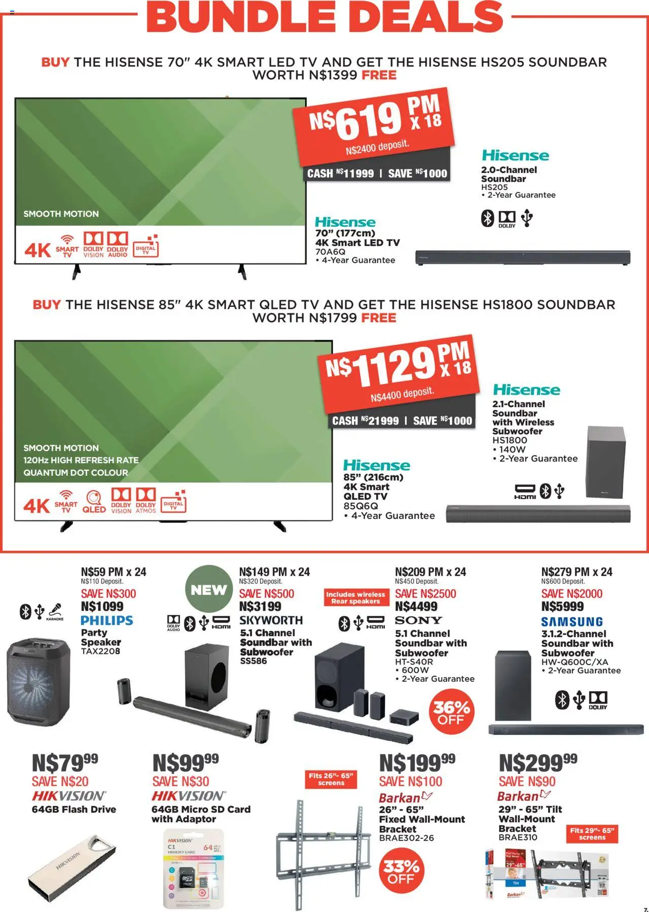 New House and Home catalogue – valid from 22.09.2025 | Page: 7 | Products: Audio, Speaker, TV, Soundbar