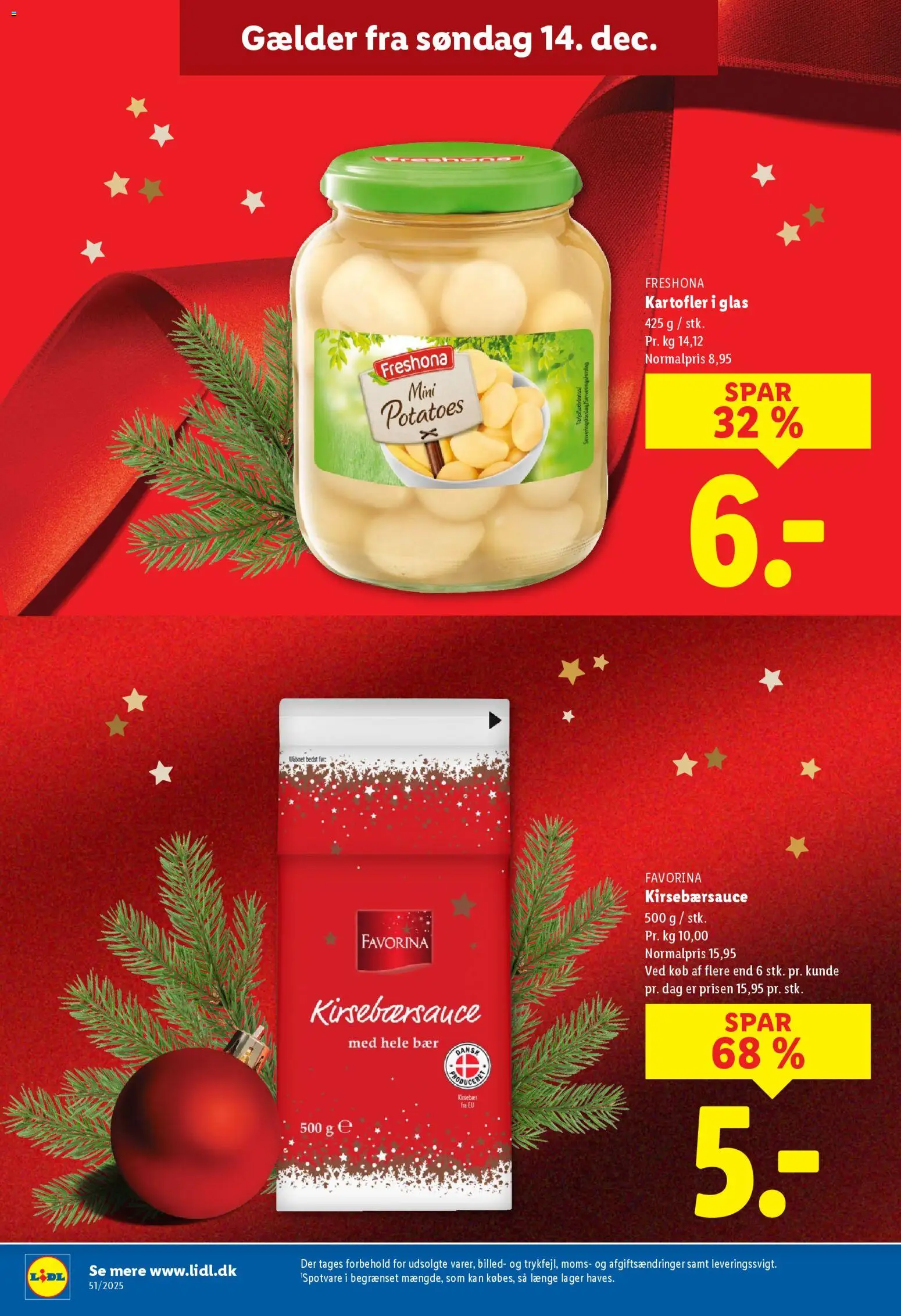 Lidl tilbudsavis – gyldig fra 10.12.2025 | Side: 18 | Produkter: Kirsebærsauce, Kartofler, Kirsebær, Søm