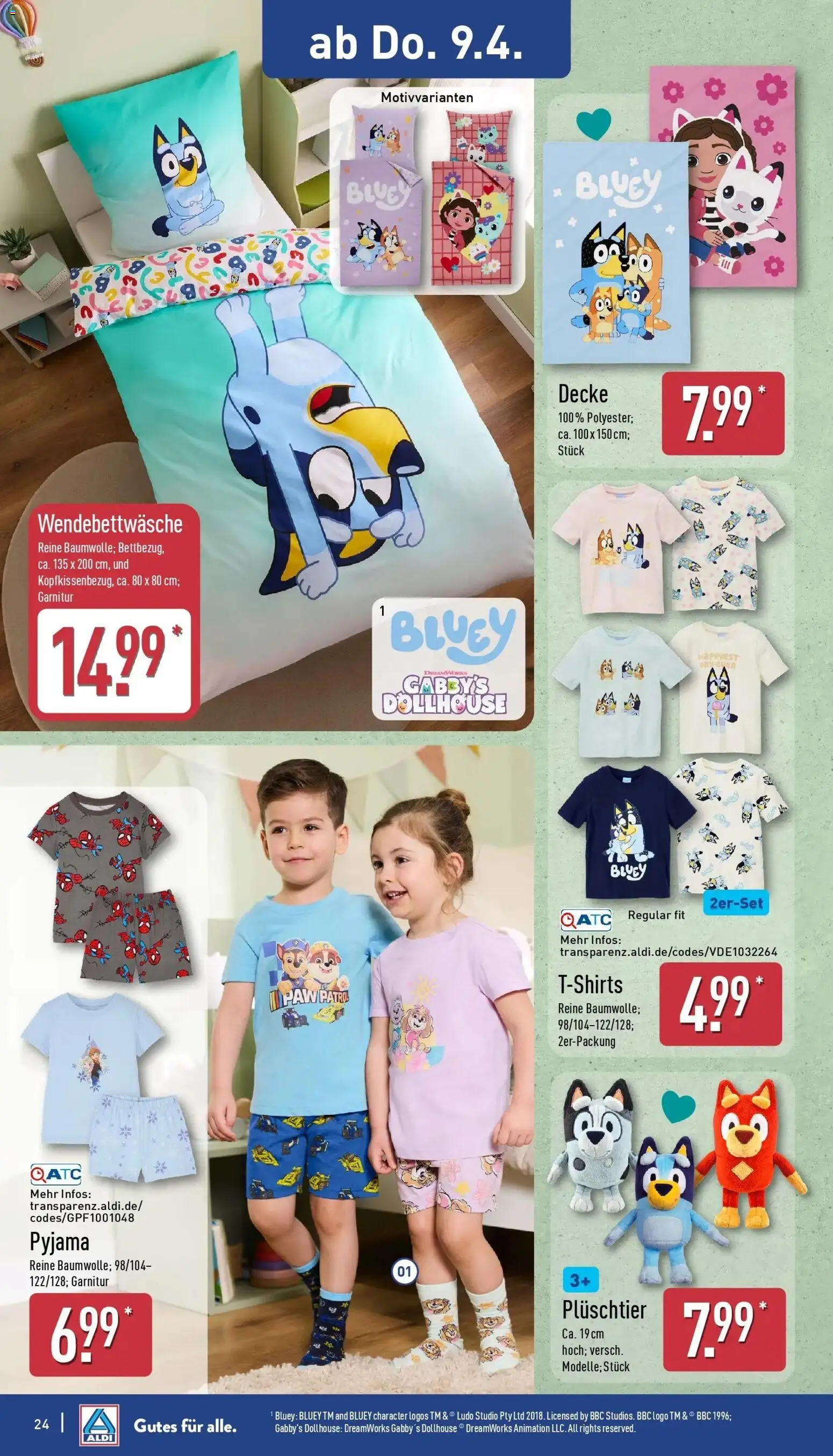 Aldi - ALDI Nord: Wochenangebote – gültig ab 05.04.2026 | Seite: 25 | Produkte: Decke, Pyjama