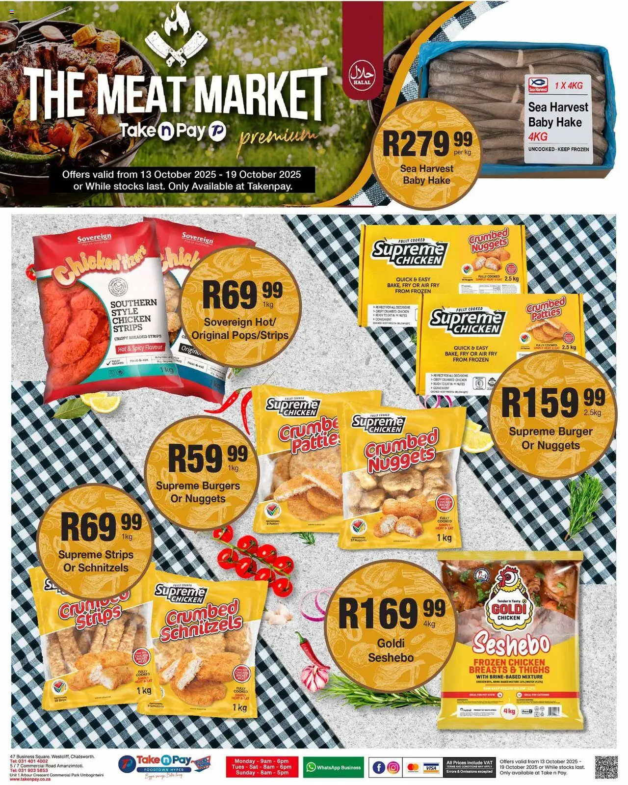 New Take n Pay catalogue – valid from 13.10.2025 | Page: 26 | Products: Chicken, Burgers
