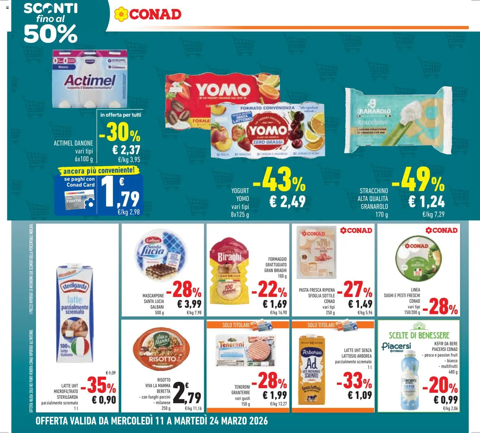 Volantino Conad del 11.03.2026 | Pagina: 20 | Prodotti: Pasta, Funghi, Pesto, Mascarpone