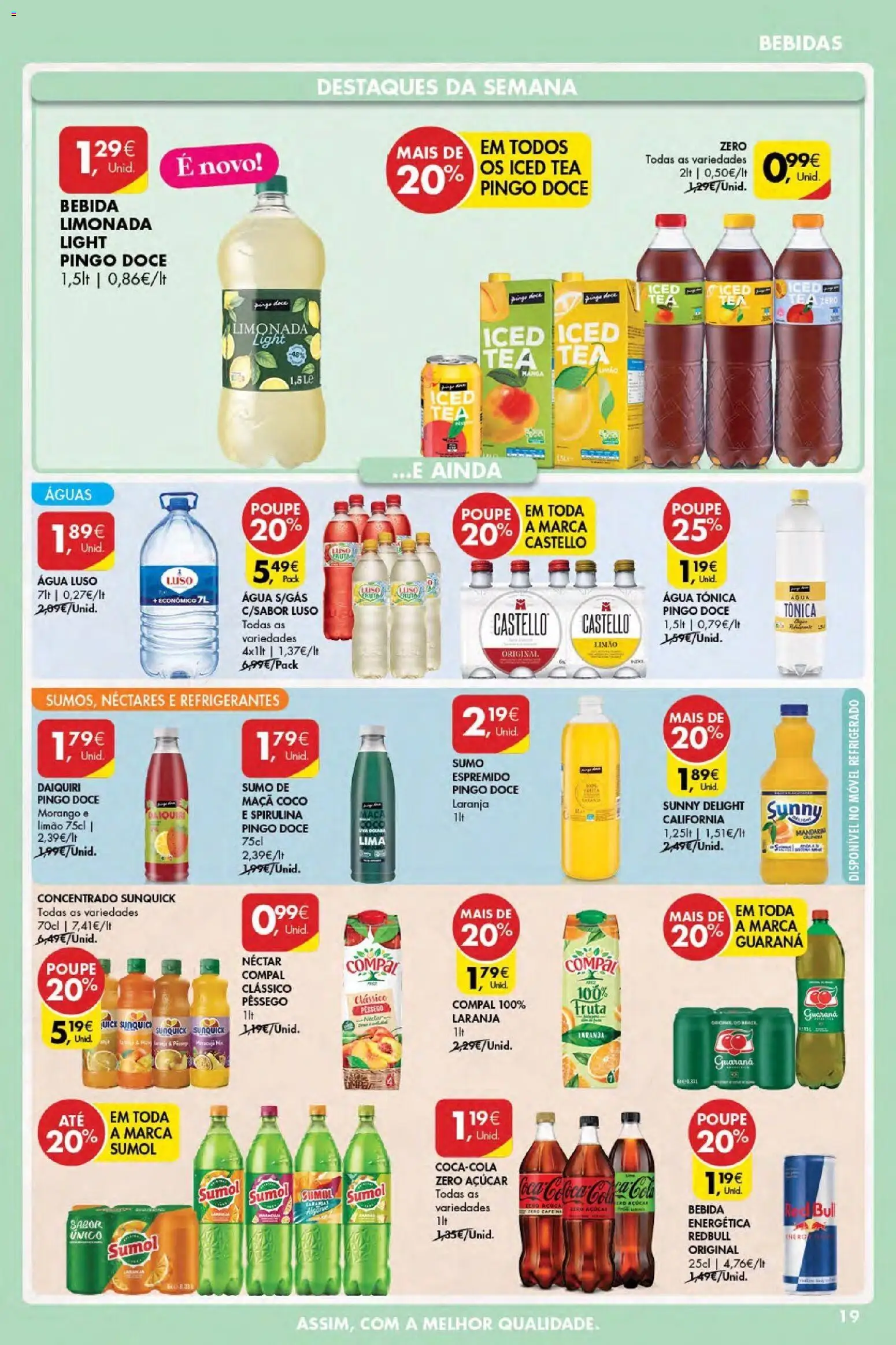Pingo Doce Poupe Esta Semana Açores │ válido de 26.02.2026 | Página: 19 | Produtos: Pó, Maça, Coca-cola, Bebida