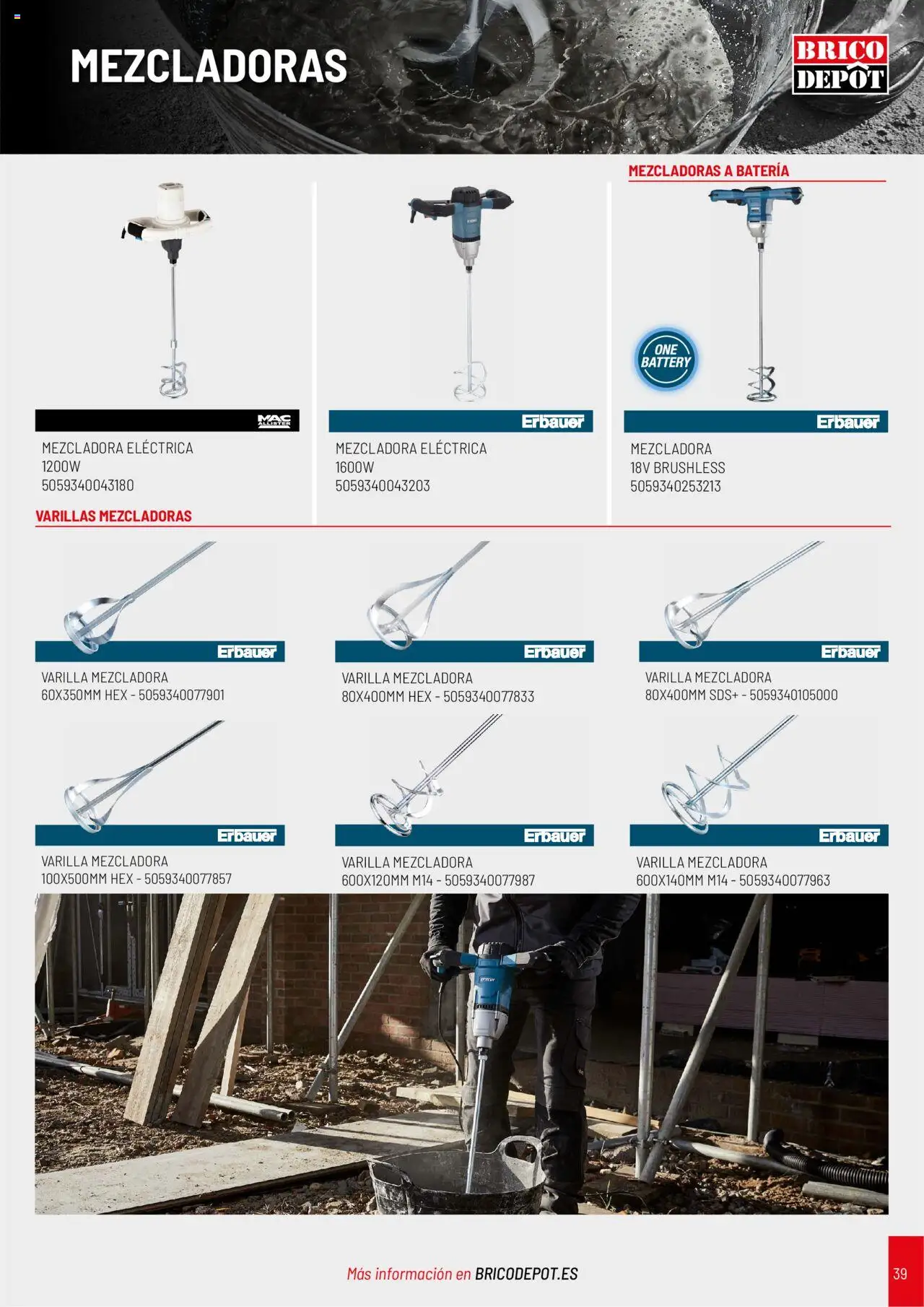 Brico Depôt folleto │ válido desde el 01.04.2025 | Página: 39 | Productos: Batería
