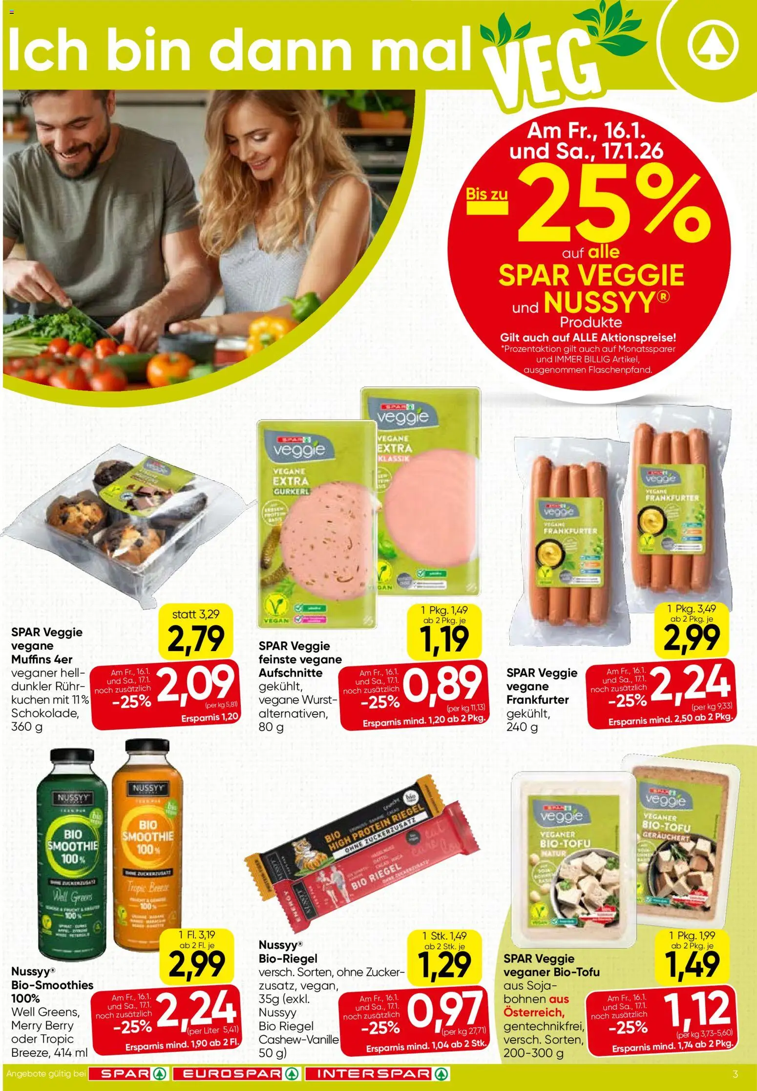 Spar Flugblatt - Kärnten gültig ab 15.01.2026 | Seite: 3 | Produkte: Zucker, Wurst