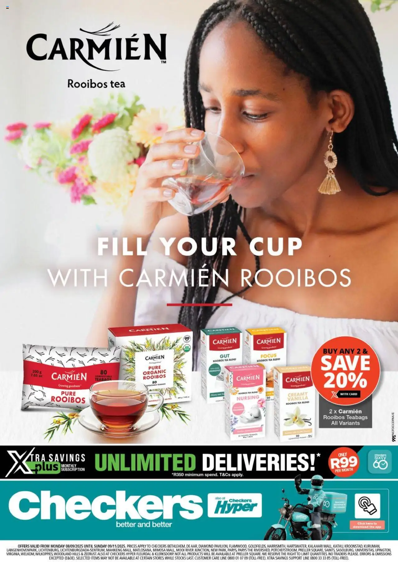 New Checkers catalogue – valid from 08.09.2025 | Page: 1 | Products: Tea