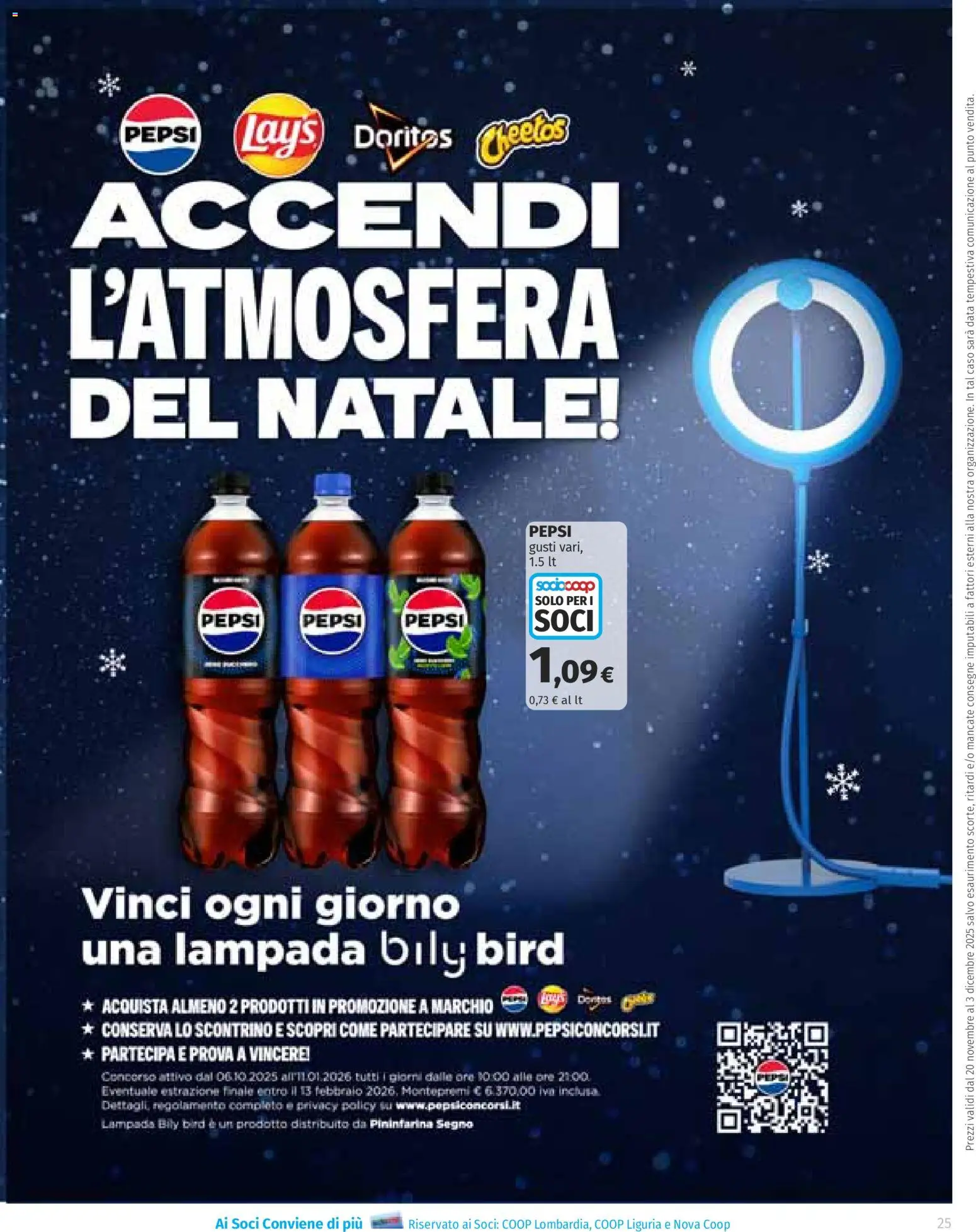 Volantino Ipercoop del 20.11.2025 | Pagina: 25 | Prodotti: Data, Pepsi, Lampada