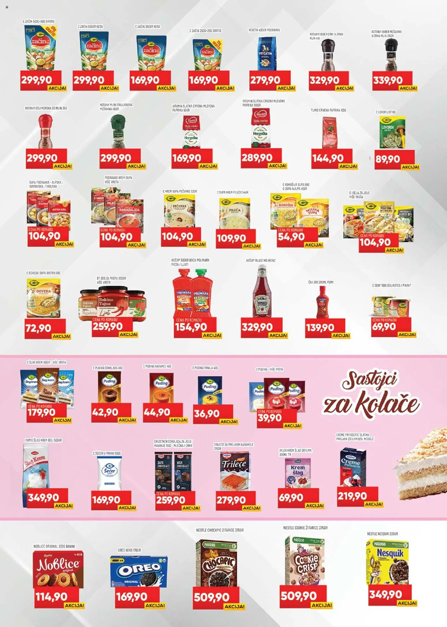 Medius katalog - važi od 07.04.2026 | Strana: 13 | Proizvode: Noblice, Šlag krem, Šećer u prahu, Heinz