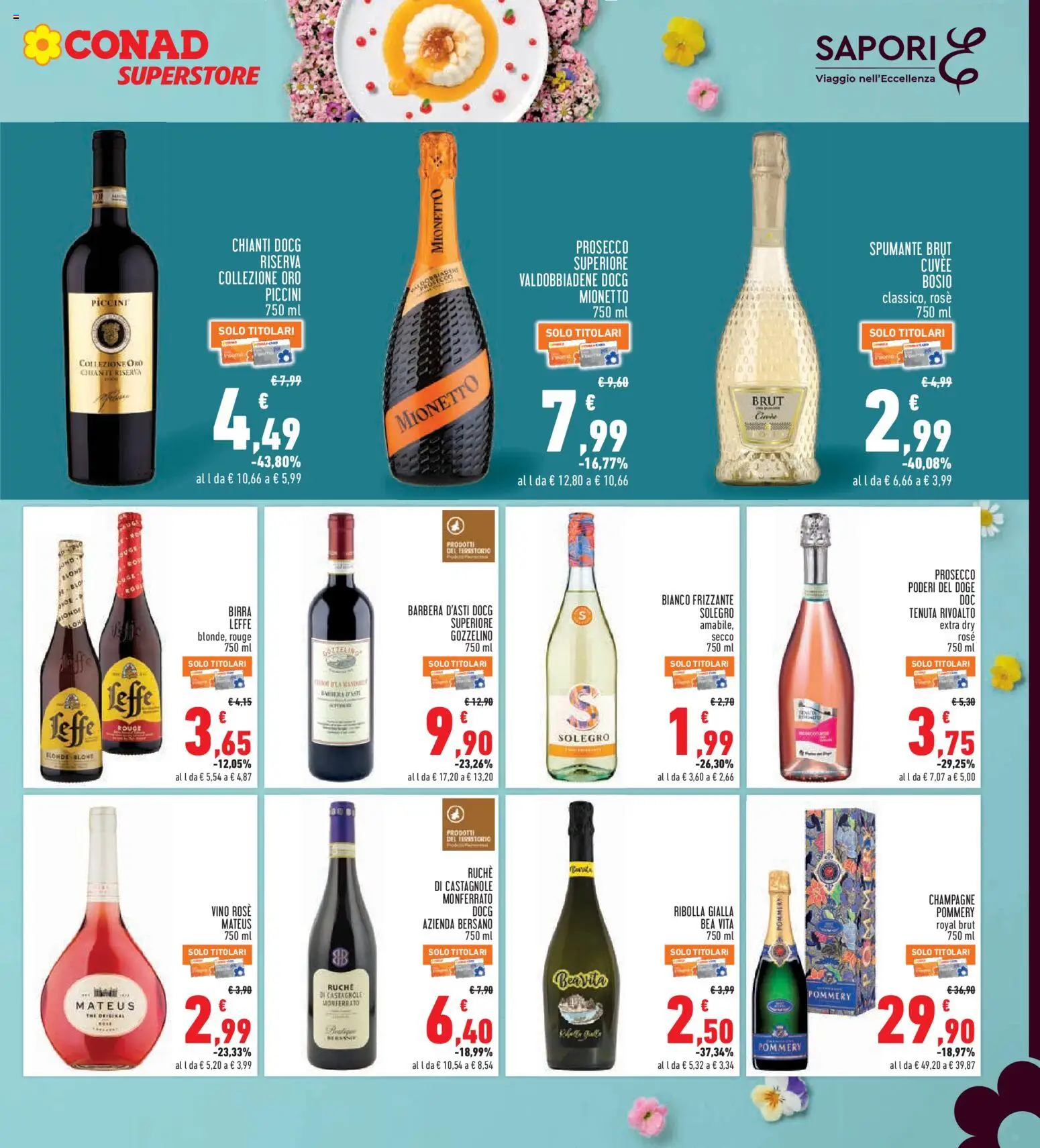 Volantino Conad del 26.03.2026 | Pagina: 21 | Prodotti: Prosecco, Vino, Spumante, Champagne