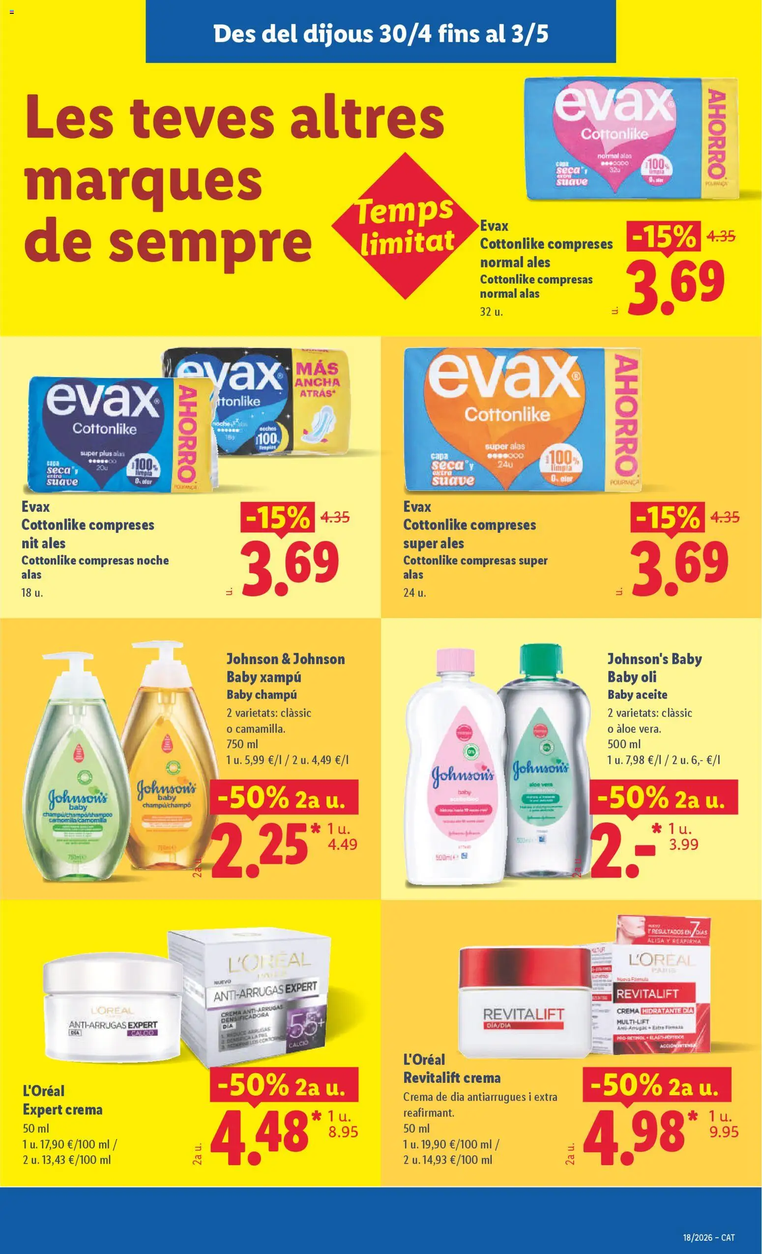 Lidl folleto │ válido desde el 27.04.2026 | Página: 41 | Productos: Champú, Crema, Crema hidratante, Crema de día