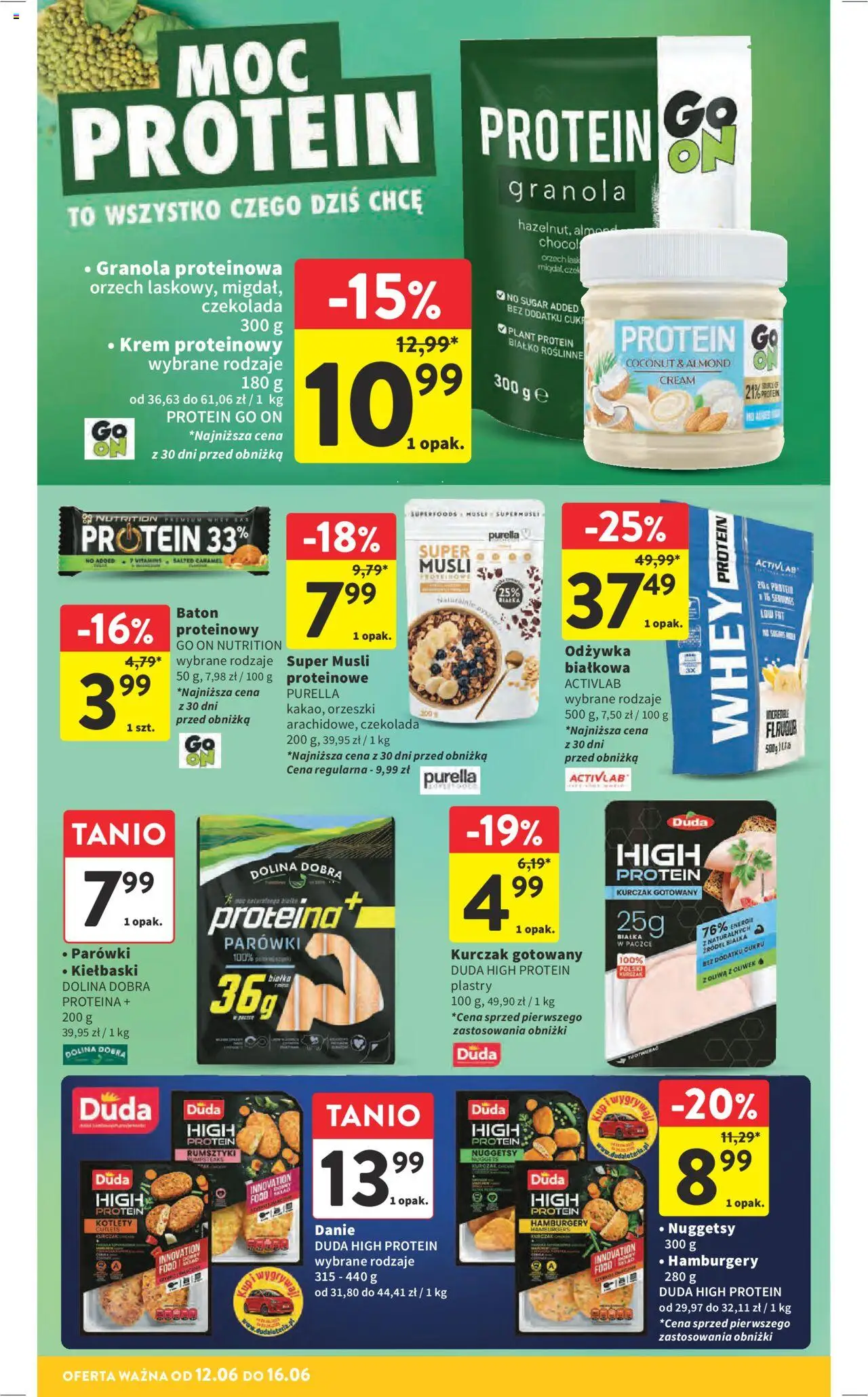 Intermarche Gazetka od 12.06.2025 | Strona: 32 | Produkty: Kurczak, Baton, Odżywka, Krem