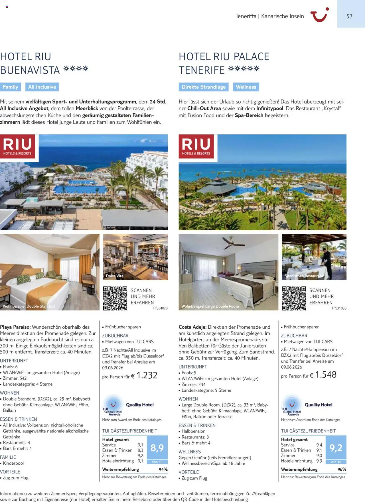 TUI Prospekt Kanaren, Kapverden & Senegal 2025/26	  – gültig ab 01.11.2025 | Seite: 57 | Produkte: Bett, Babybett, Küche