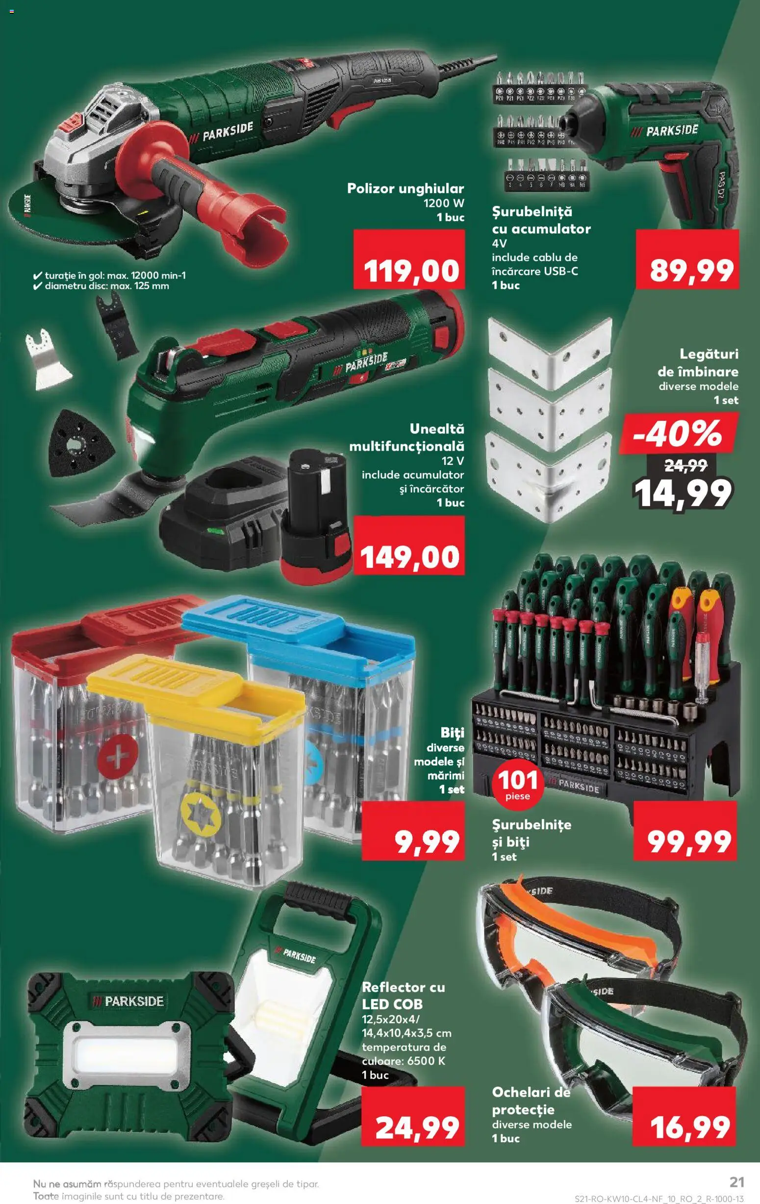 Noul catalog Kaufland – valabil de la 04.03.2026 | Pagină: 21 | Produse: Ochelari, Încărcător, Cablu, Disc