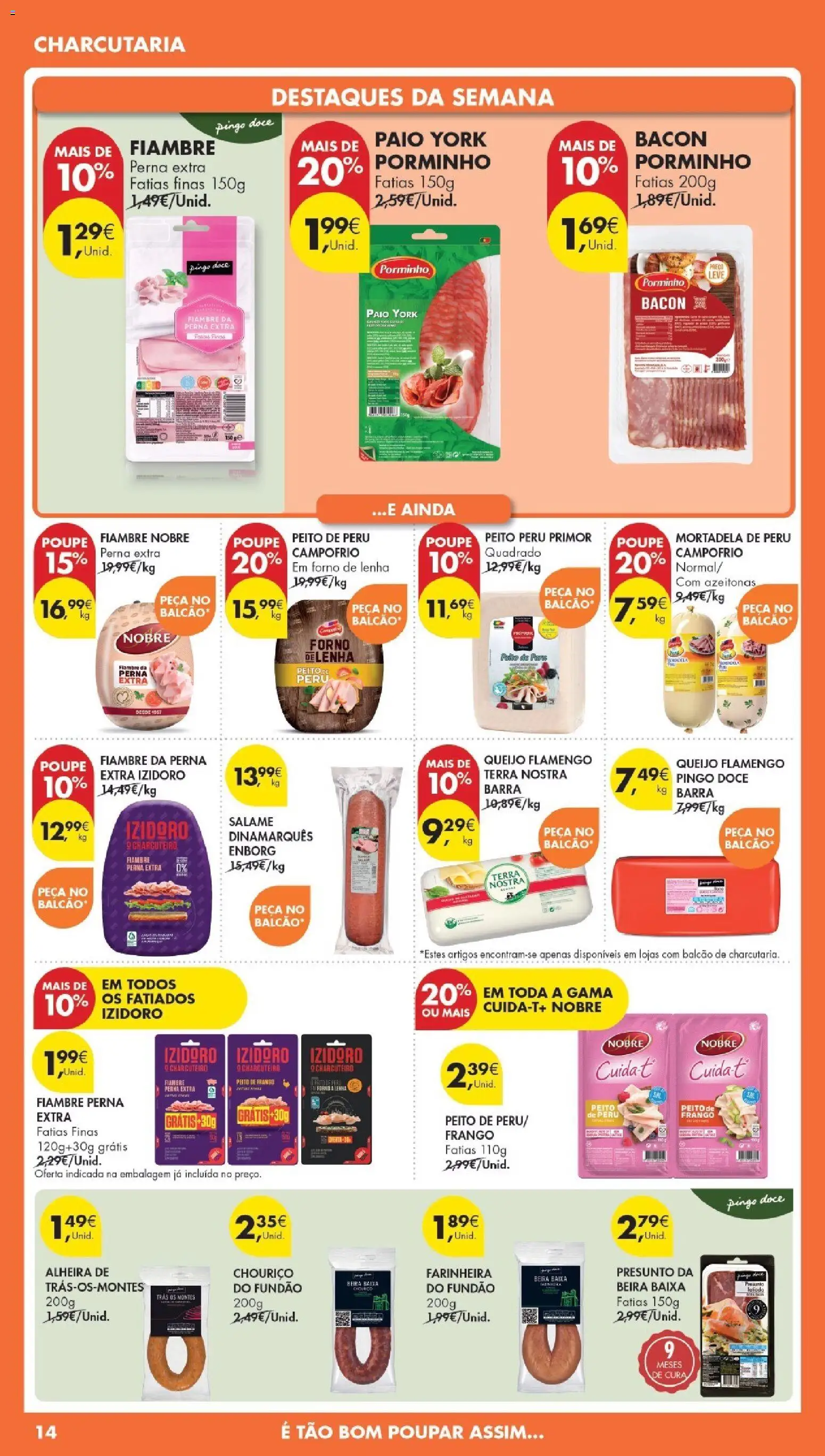 Pingo Doce Poupe Esta Semana Madeira │ válido de 31.03.2026 | Página: 14 | Produtos: Forno, Peito de peru, Queijo, Alheira