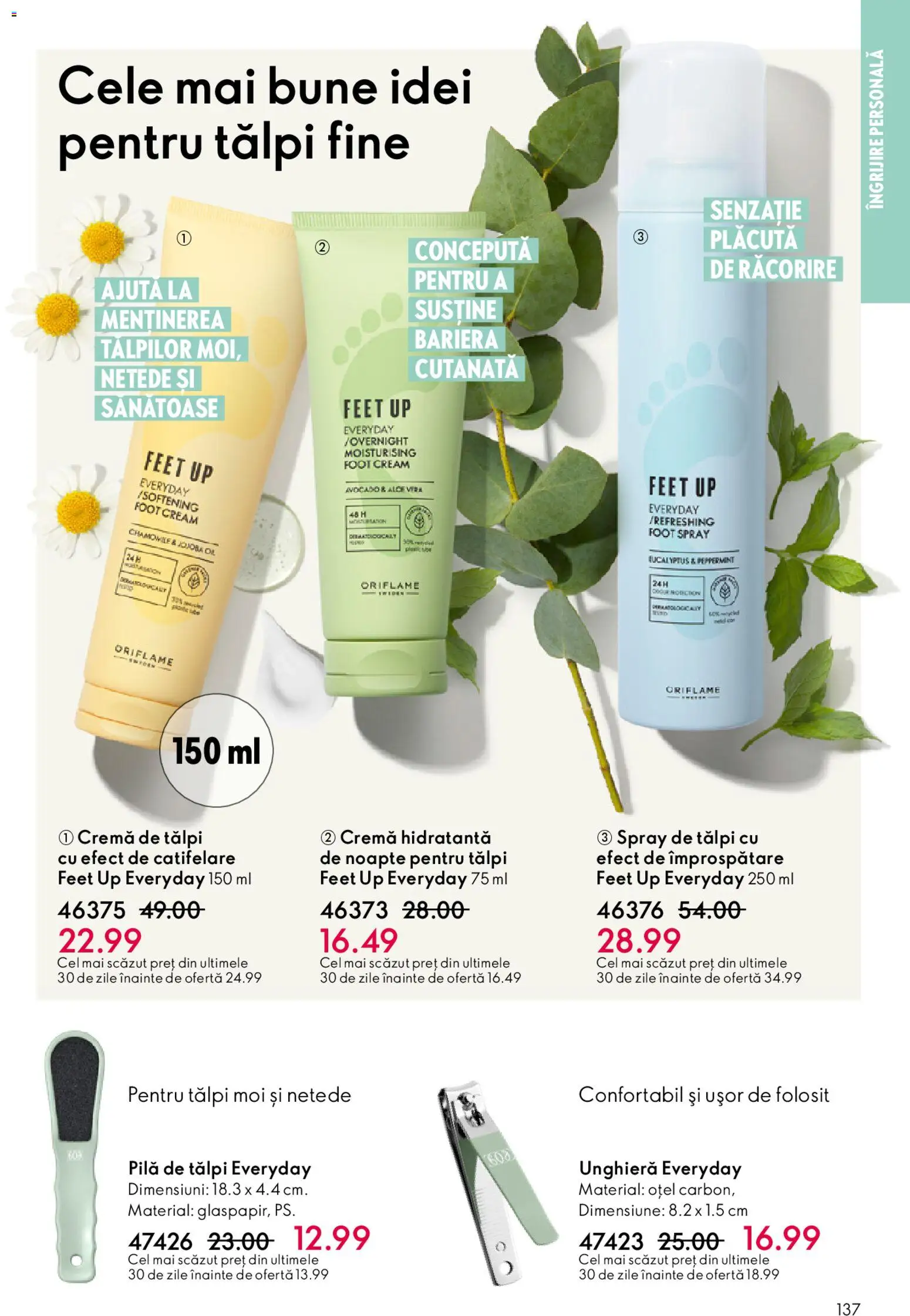 Noul catalog Oriflame – valabil de la 04.03.2026 | Pagină: 137 | Produse: Pilă de tălpi, Arapsaçı, Cremă, Avocado