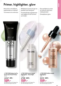 THE ONE Make-Up Pro On Screen Finish Primer, 30 ml. - Förhandsvisning av reklamblad från butik Oriflame aktuell från 28.01.2026 | Sida: 69 | Produkter: Highlighter, Primer