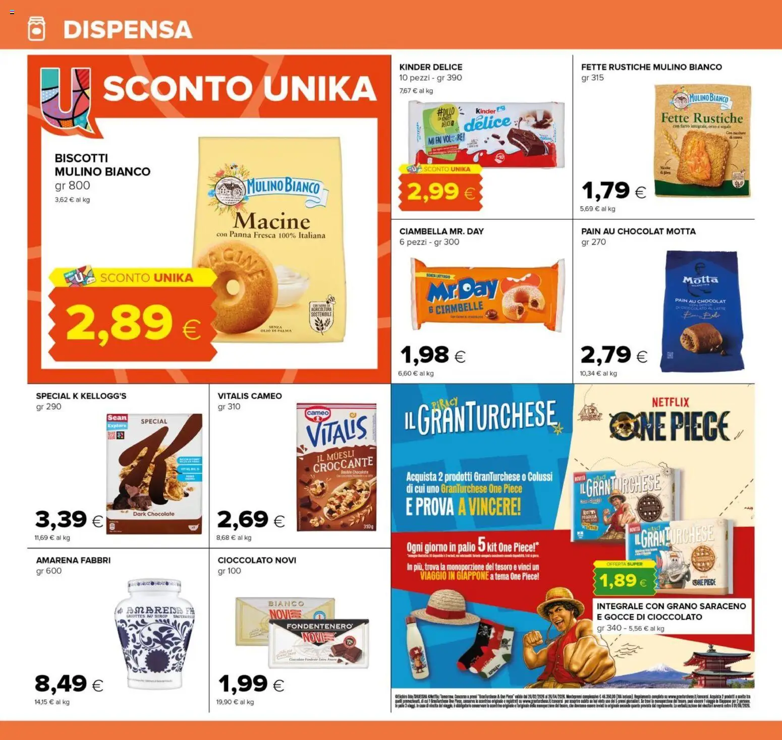 Volantino Oasi del 12.03.2026 | Pagina: 16 | Prodotti: Cioccolato, Panna, Latte, Amarena