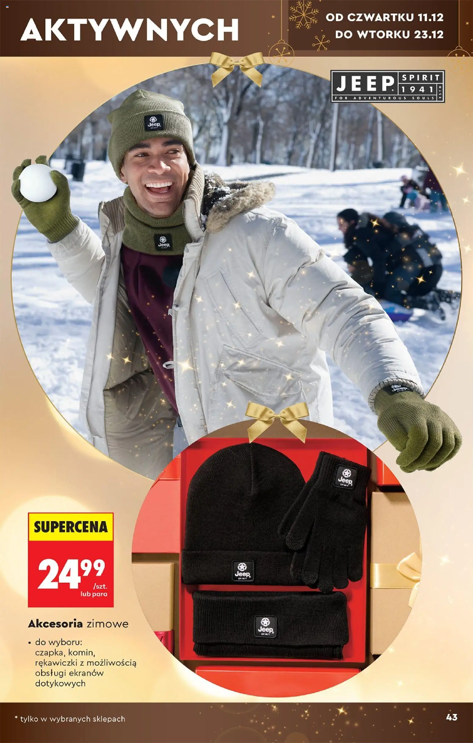 Biedronka gazetka - Hity i inspiracje od 06.12.2025 | Strona: 43 | Produkty: Rękawiczki