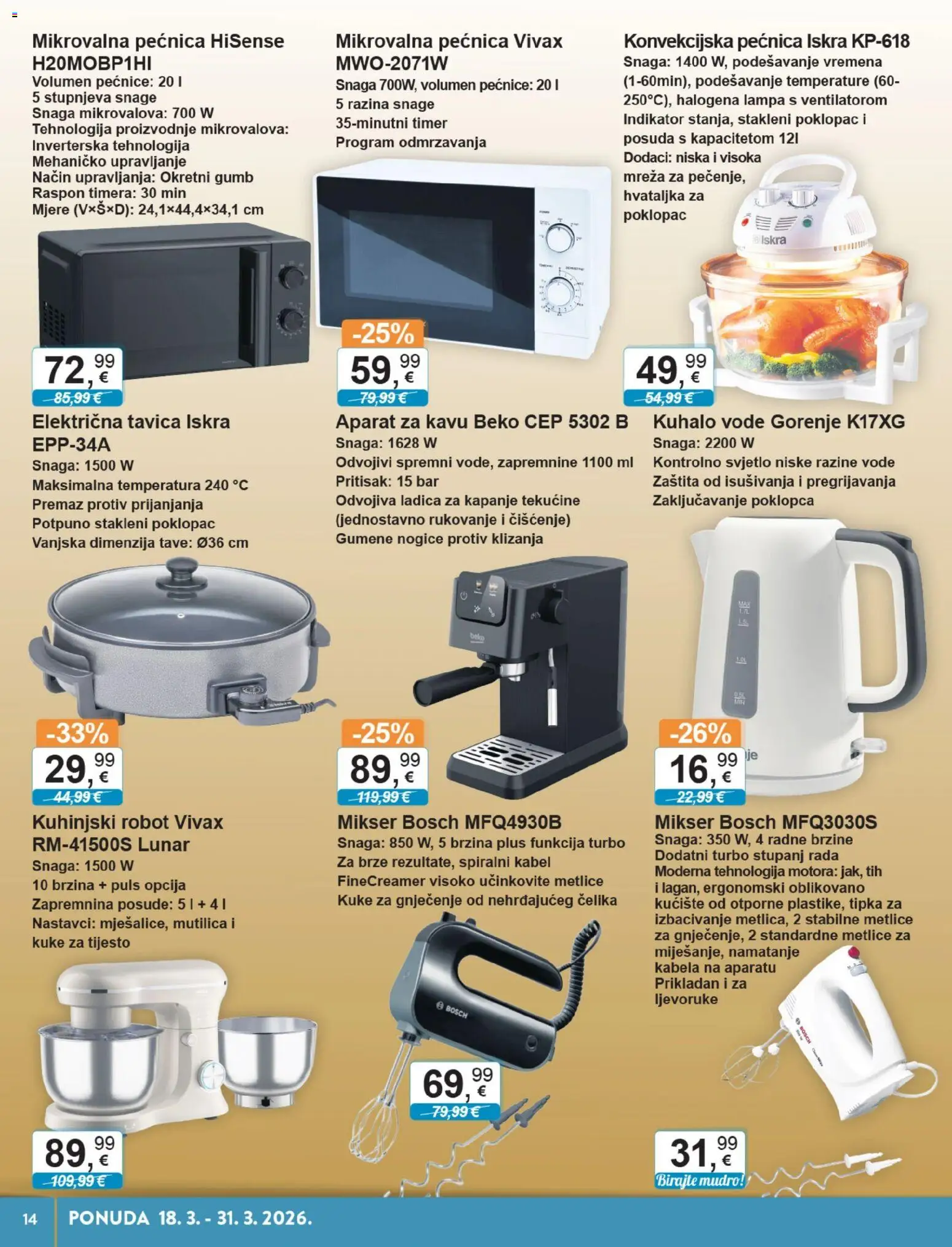 KTC katalog | vrijedi od 18.03.2026 | Stranica: 10 | Proizvodi: Aparat za kavu, Mikser, Hvataljka, Mutilica