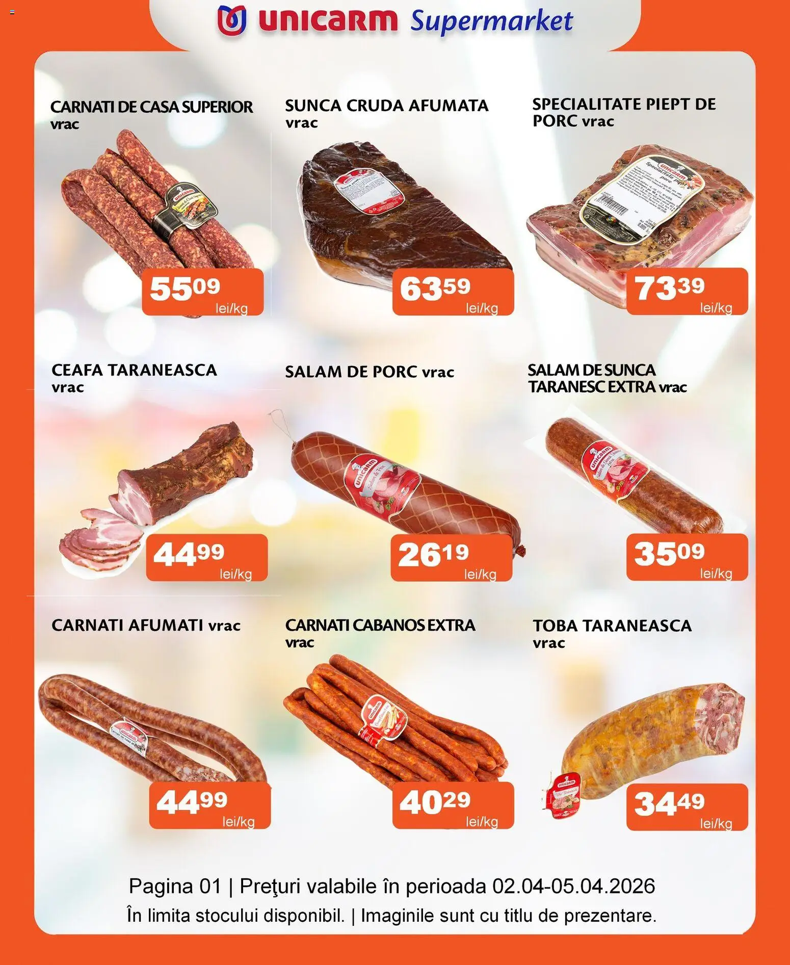 Noul catalog Unicarm – valabil de la 02.04.2026 | Pagină: 1