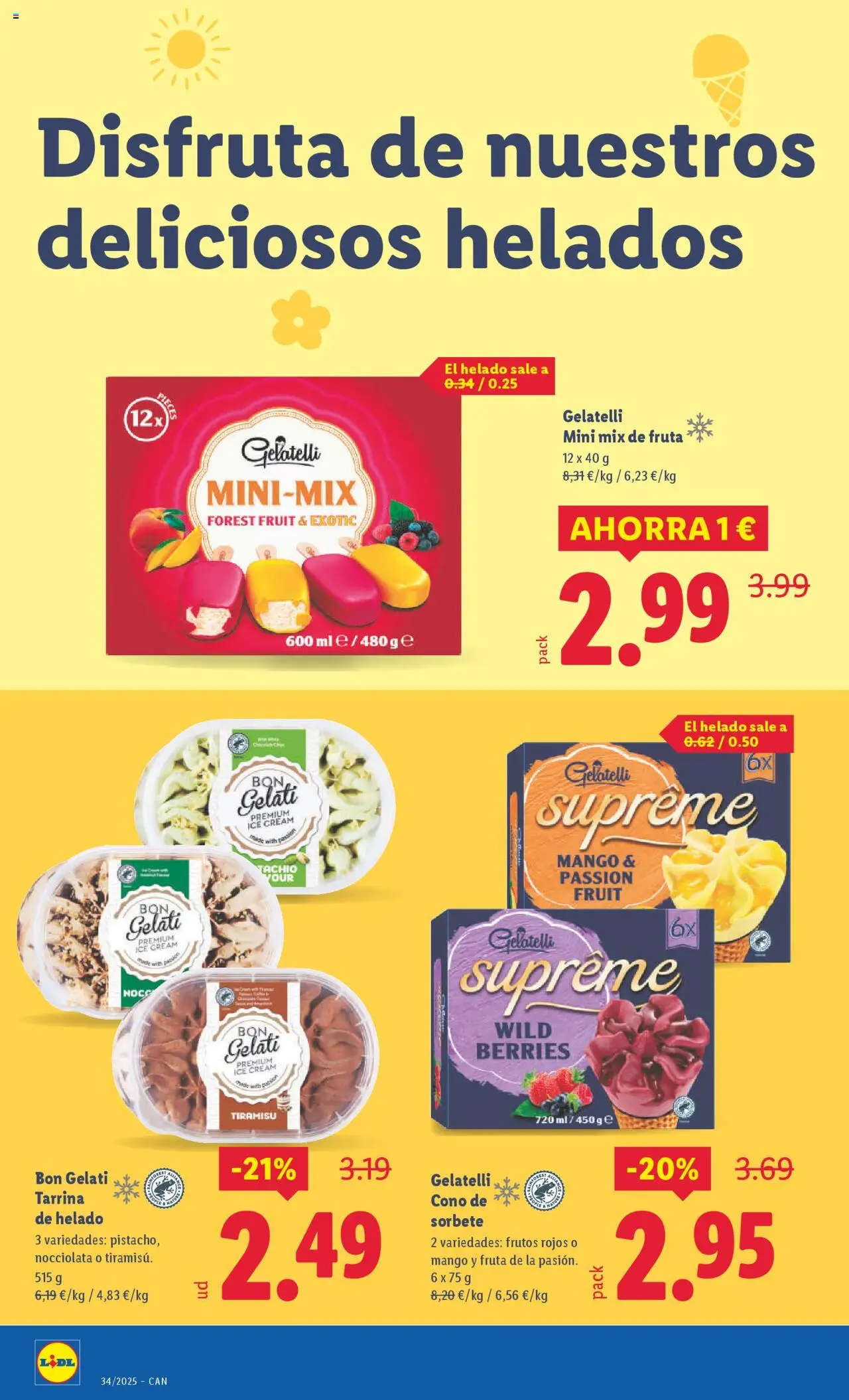 Lidl - Canarias │ válido desde el 18.08.2025 | Página: 26 | Productos: Helado, Ρούτερ