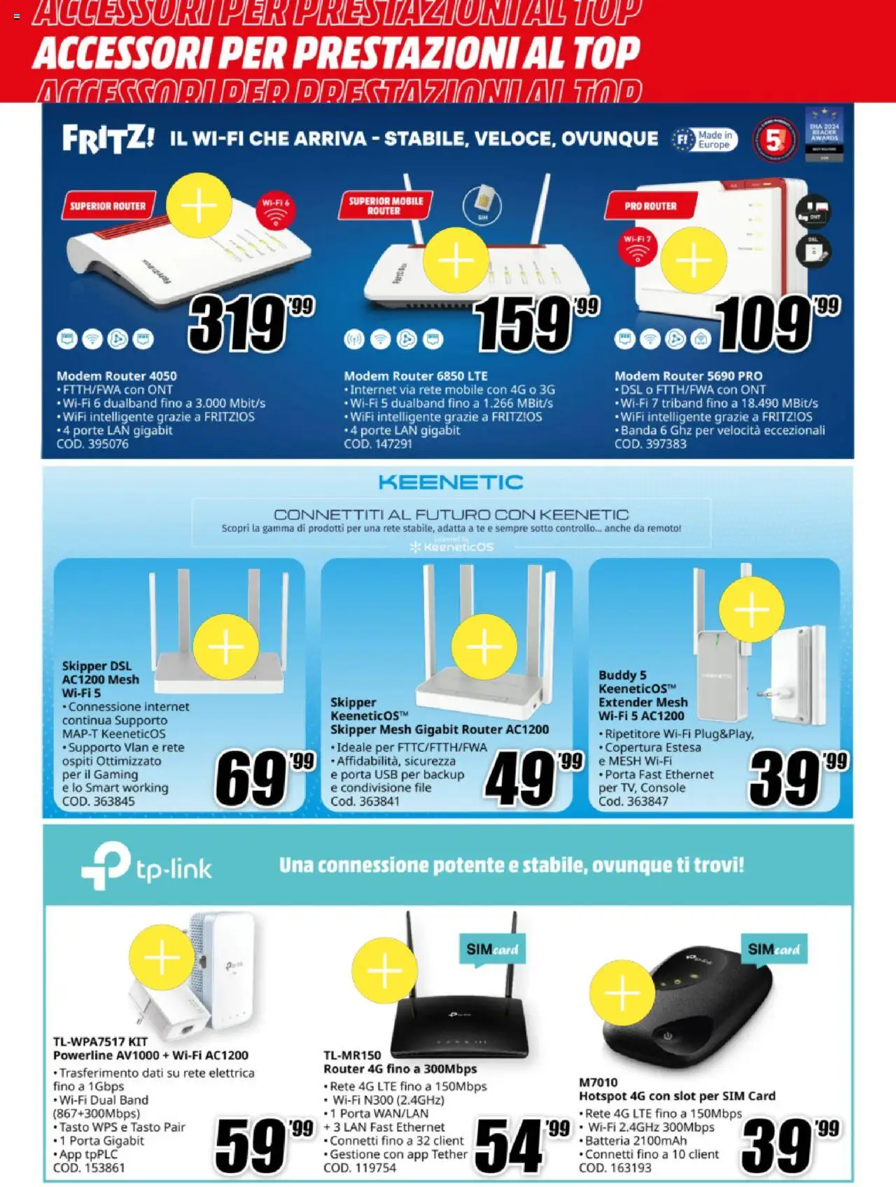 Volantino Media World del 03.10.2025 | Pagina: 8 | Prodotti: Mobile, Tè, Top, USB