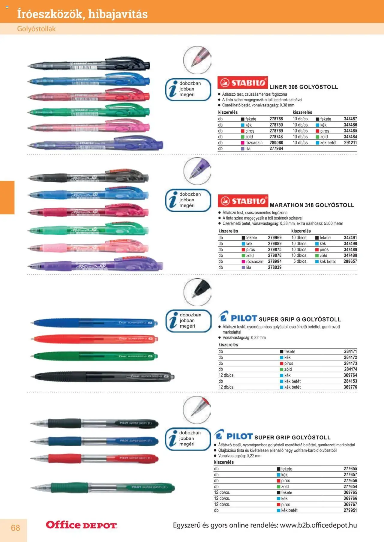 Office Depot akciós ujság - amely érvényes a következő dátumtól: 10.04.2025 | Oldal: 68