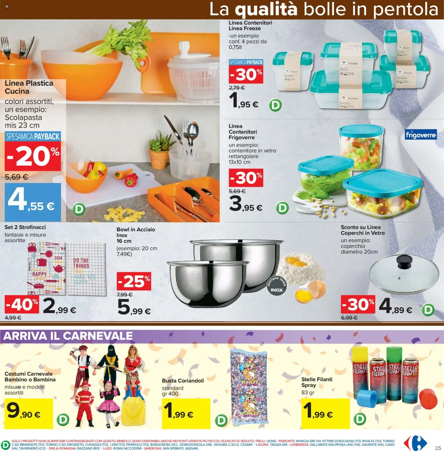 Volantino Carrefour del 15.01.2026 | Pagina: 25 | Prodotti: The, Contenitore, Strofinacci