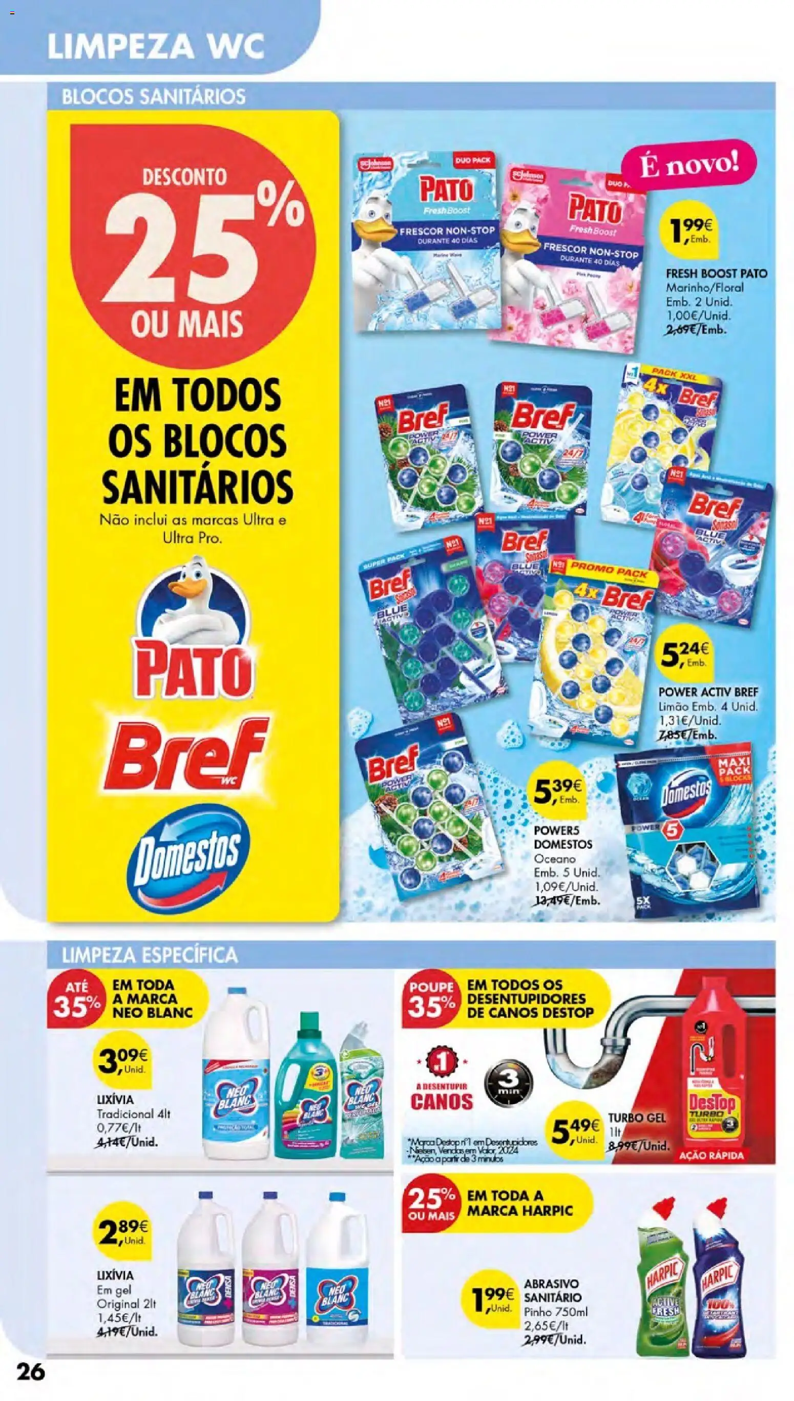 Pingo Doce - Cuidados Pessoais e para o Lar Açores │ válido de 26.02.2026 | Página: 26 | Produtos: Detergente