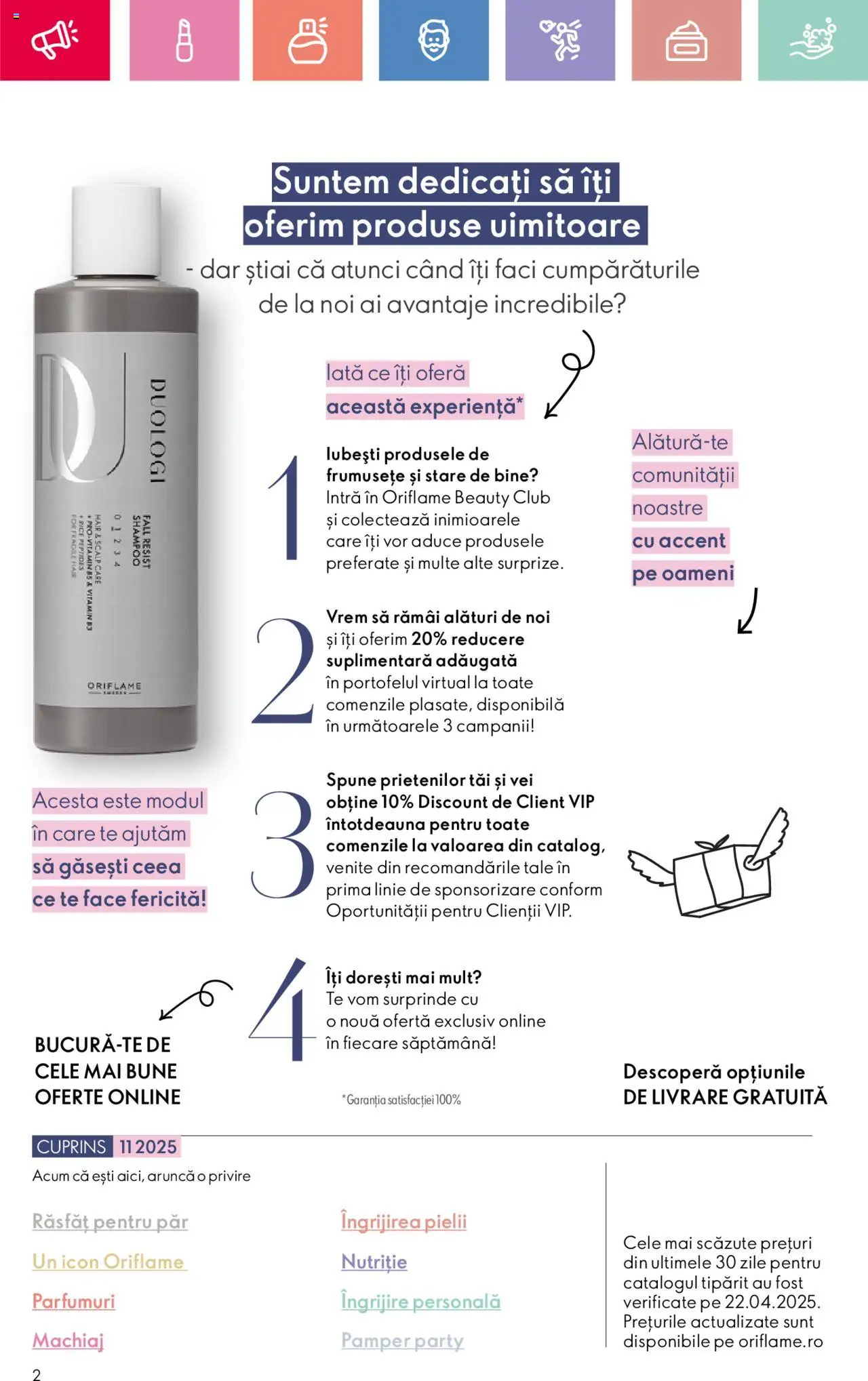 Oriflame catalog 11 2025 – valabil de la 27.07.2025 | Pagină: 2 | Produse: Machiaj