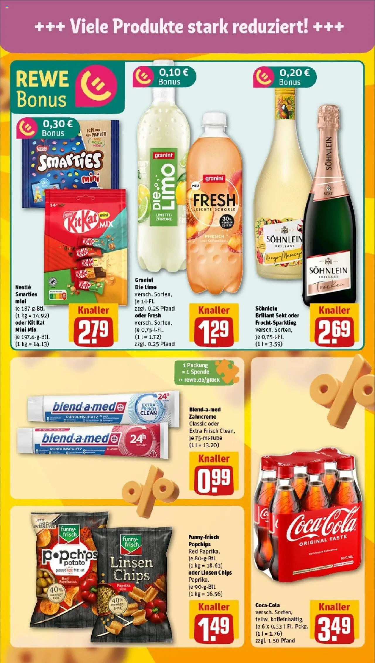 Rewe prospekt Lüdinghausen	 - gültig ab dem 15.06.2025 | Seite: 15 | Produkte: Zitrone, Granini, Limette, Granini die limo