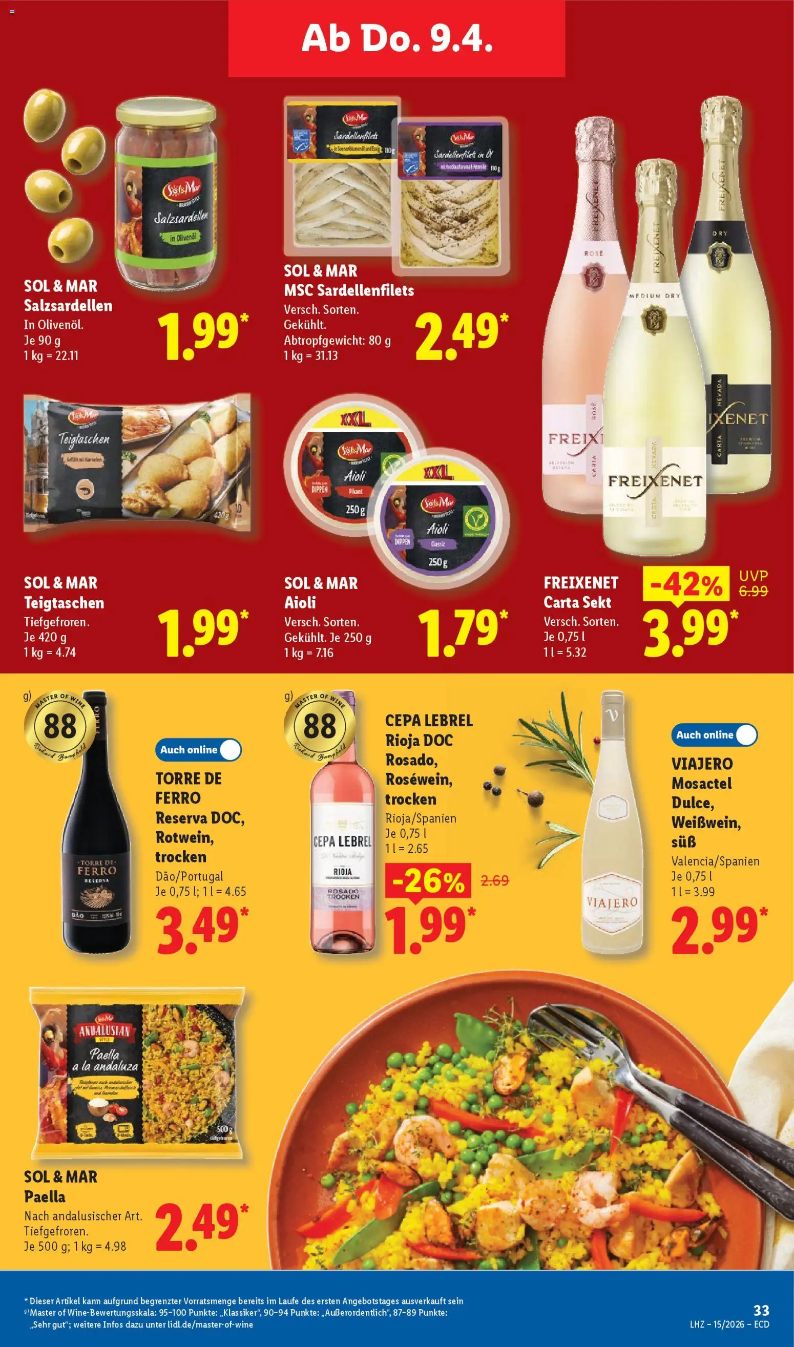 Lidl Prospekt – gültig ab 07.04.2026 | Seite: 47 | Produkte: Freixenet, Sekt, Olivenol