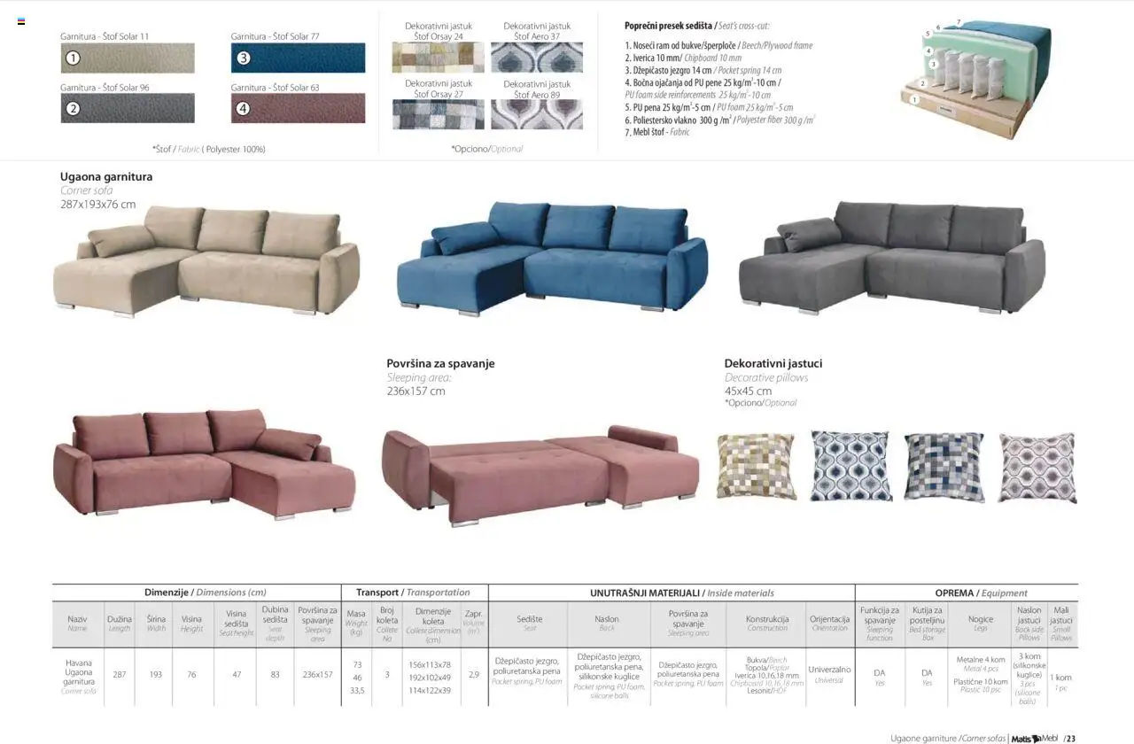 Matis katalog - važi od 20.09.2024 | Strana: 25 | Proizvode: Jastuk, Sofa, Kutija