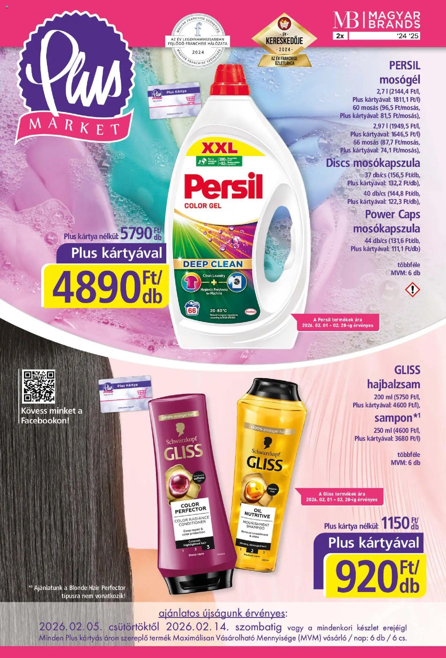 Plus Market akciós ujság - amely érvényes a következő dátumtól: 05.02.2026 | Oldal: 1