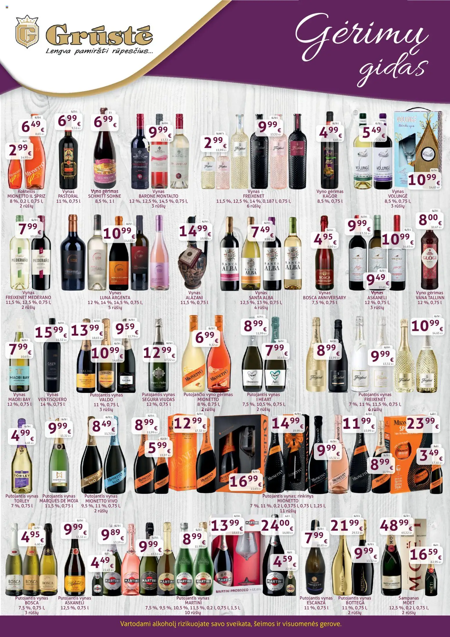 GRUSTE akcijos nuo 21.12.2025 | Puslapis: 1 | Prekių: Vynas