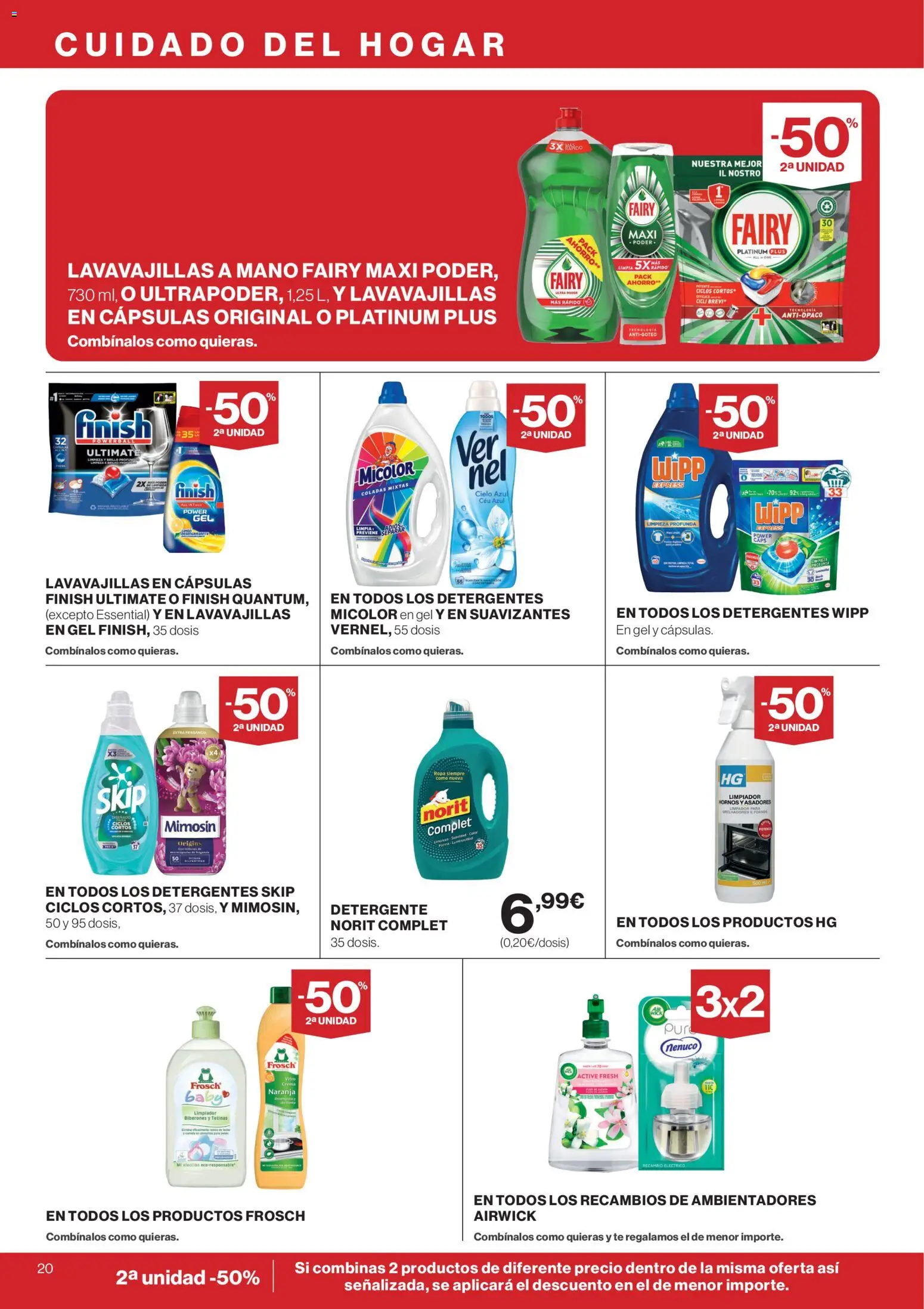 Supercor folleto │ válido desde el 12.02.2026 | Página: 20 | Productos: Crema, Té, Ropa, Lavavajillas