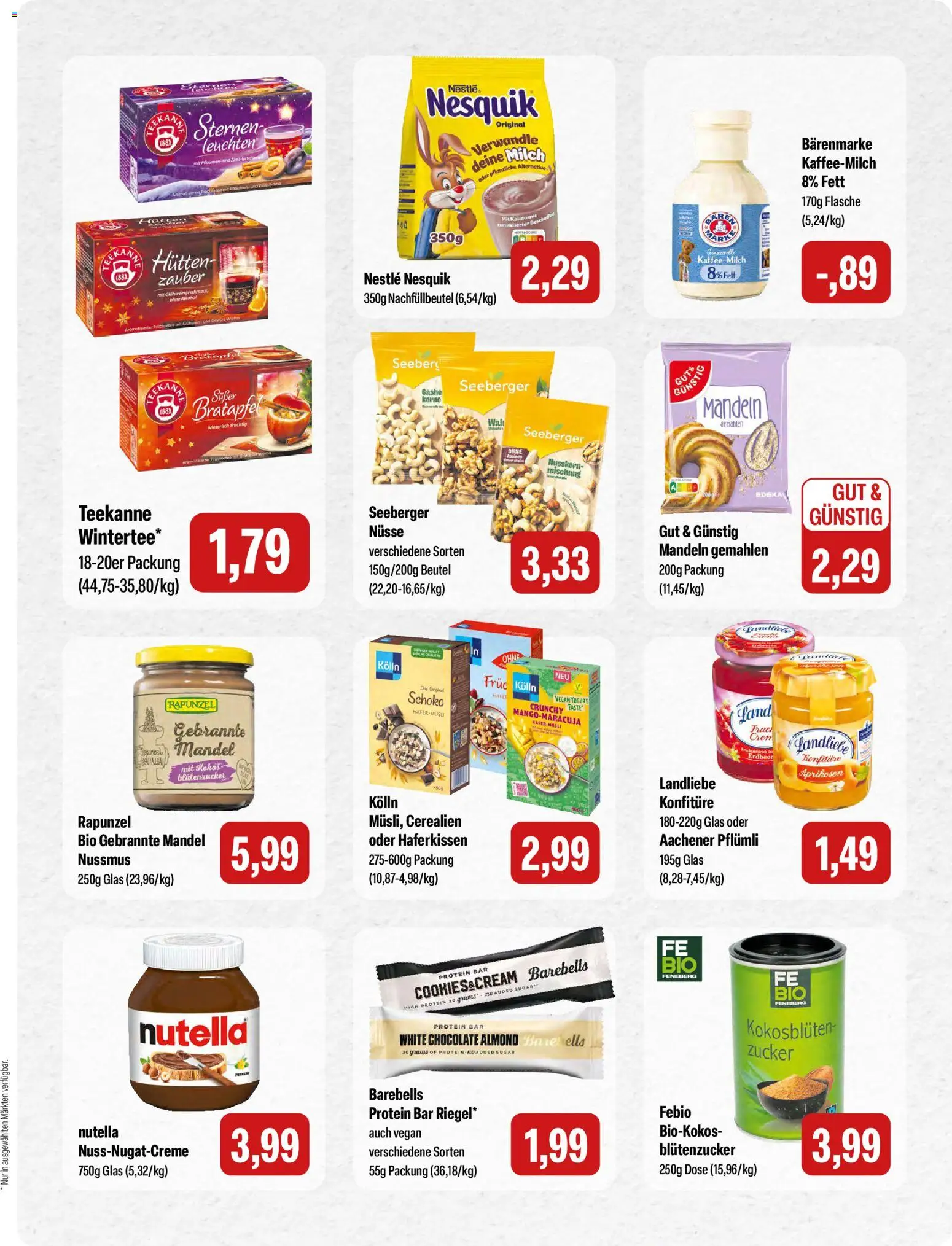 Feneberg Angebote – gültig ab 20.11.2025 | Seite: 11 | Produkte: Kolln, Mandeln, Teekanne, Nüsse