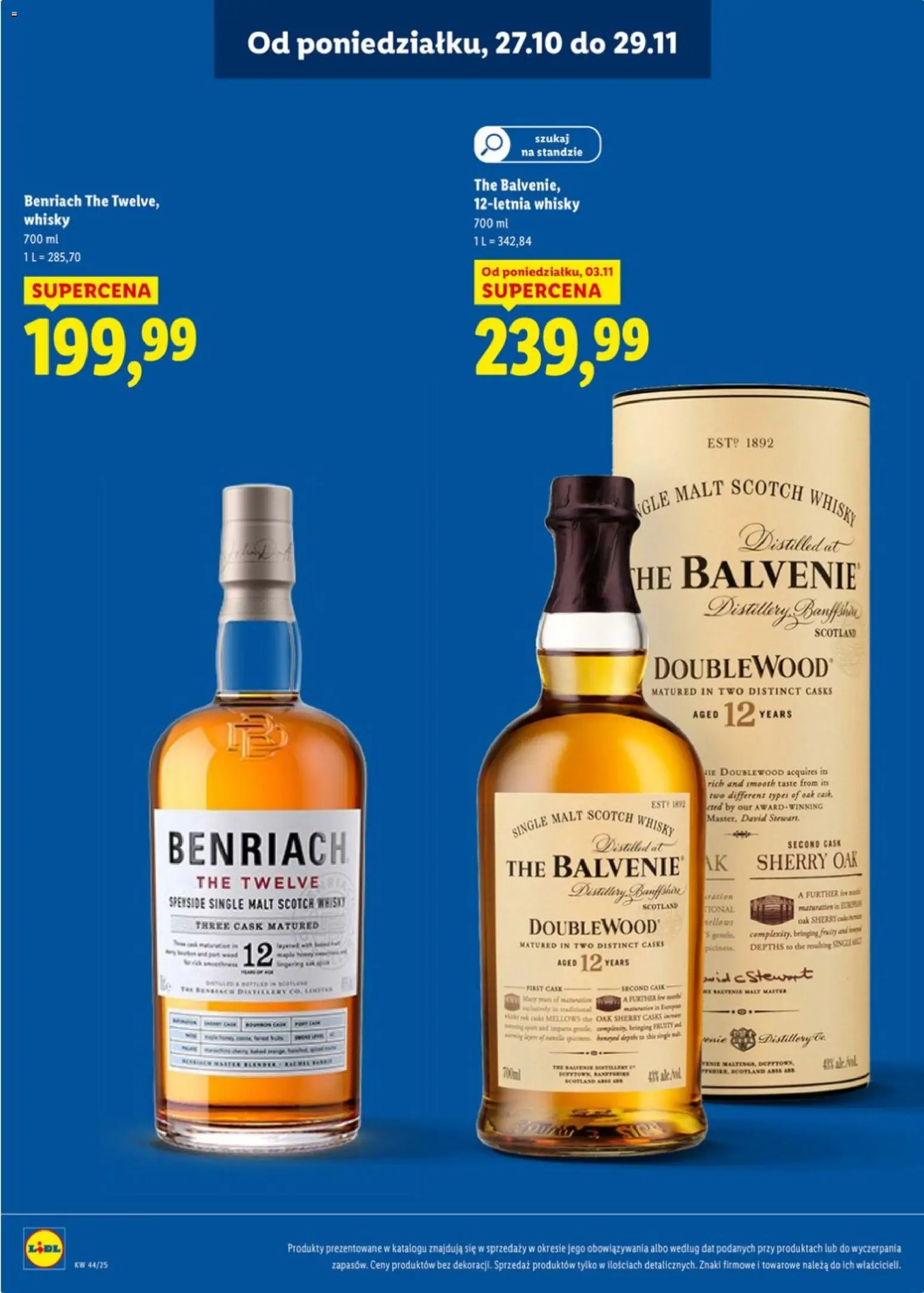 Lidl Katalog alkoholi mocnych od 27.10.2025 | Strona: 14 | Produkty: Mak, Whisky