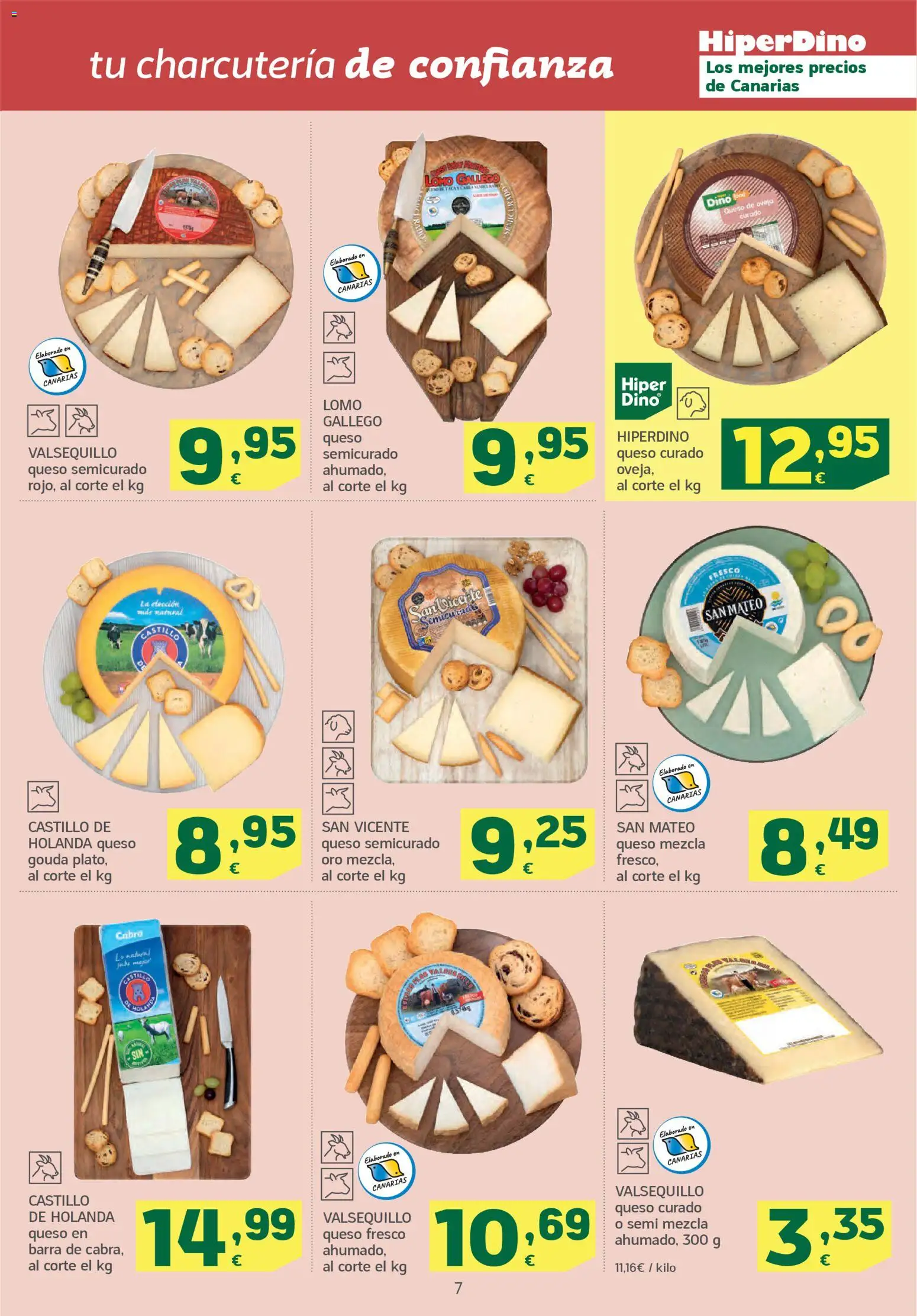 HiperDino folleto │ válido desde el 07.01.2026 | Página: 7 | Productos: Queso, Queso fresco, Queso Gouda